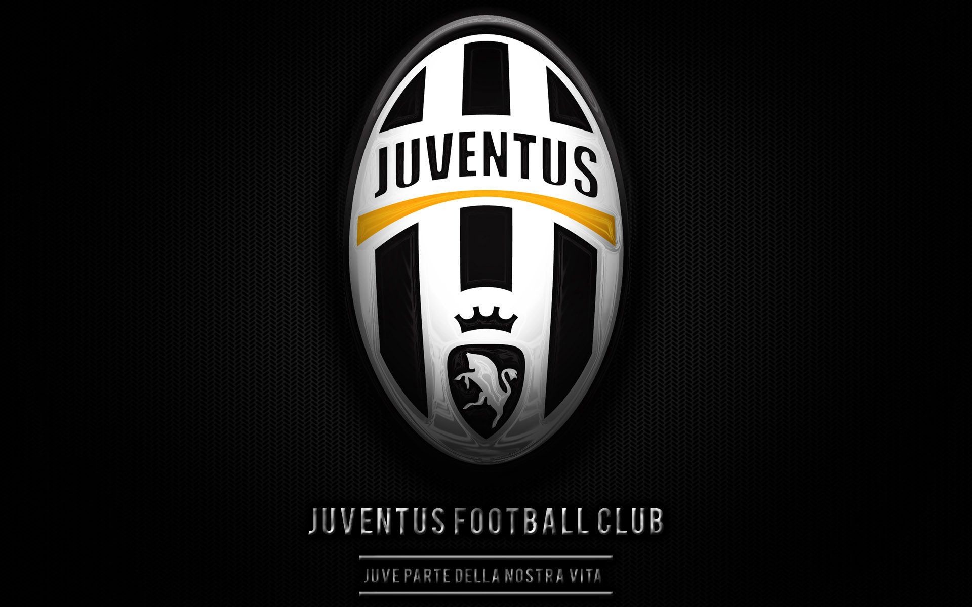 Juventus, Stemma Juventus, Juventus Football Club, Sfondo nero, Full HD, wallpaper desktop