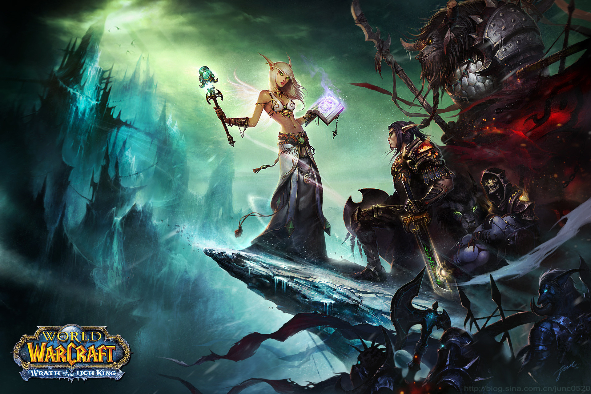Jaina Marefiero, Arthas Menethil, World of Warcraft: Wrath of the Lich King, World of Warcraft, Fantasy, wallpaper desktop