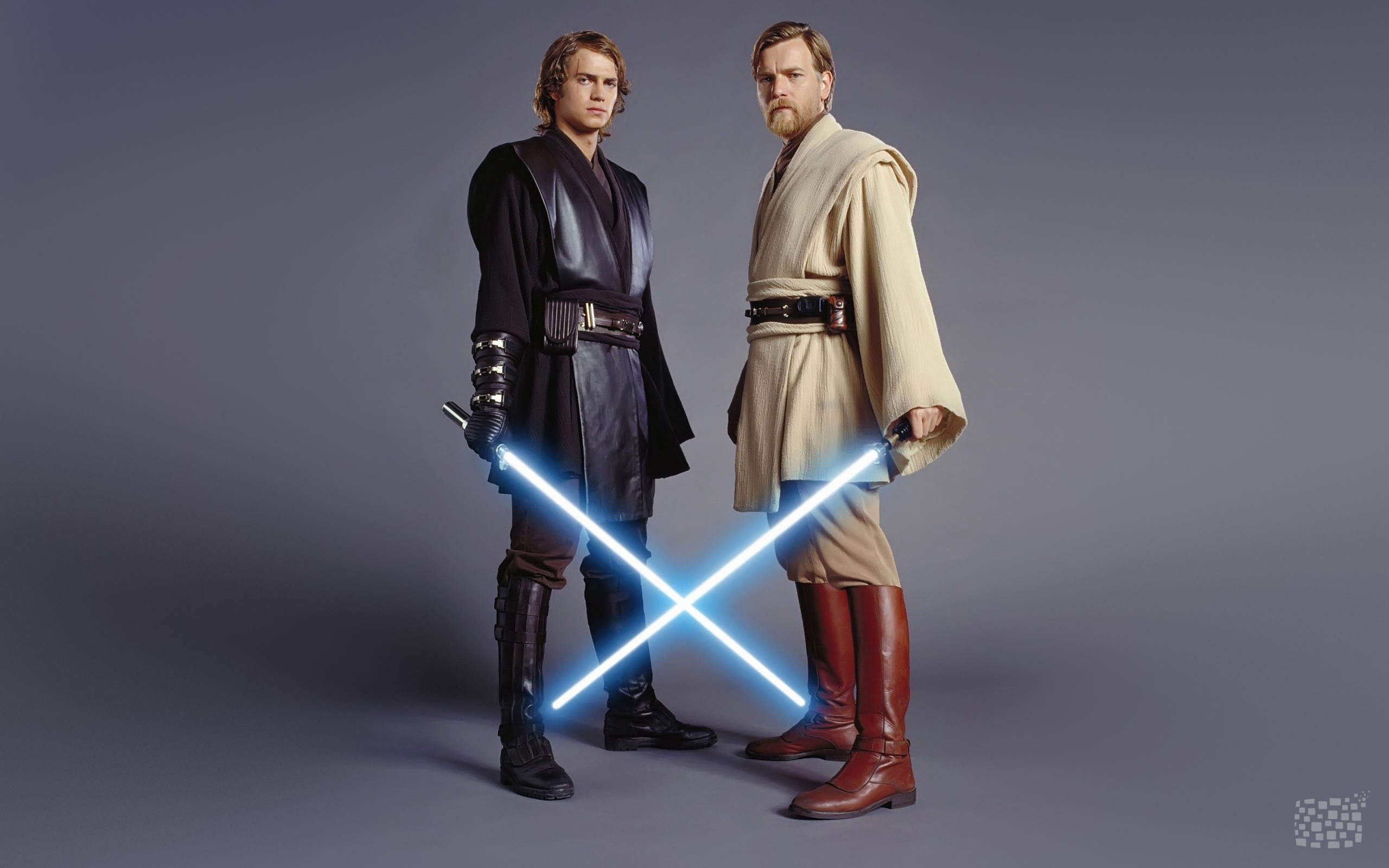 Anakin Skywalker, Hayden Christensen, Obi-Wan Kenobi, Ewan McGregor, Spade laser, sfondo 1600p