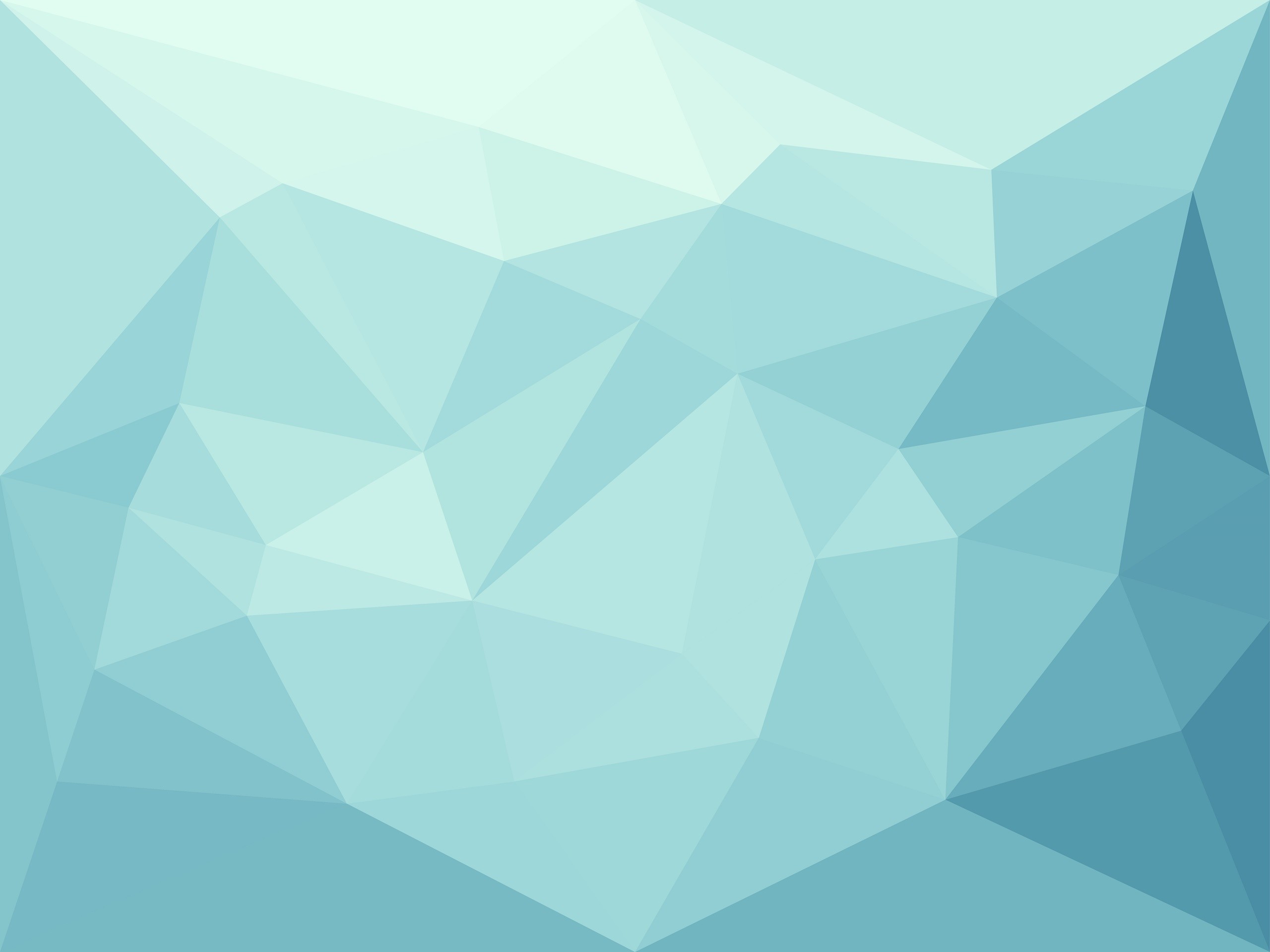 Low poly, Triangoli, Azzurro, 2K, schermata di blocco iPad