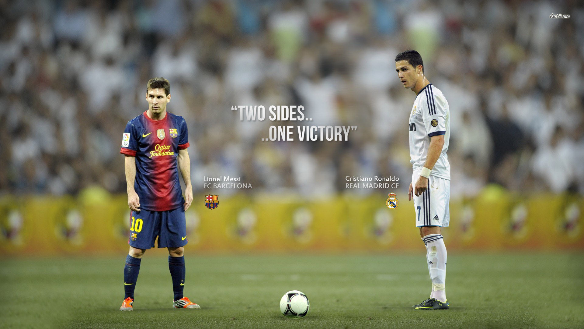 Lionel Messi, Cristiano Ronaldo, FC Barcelona, Real Madrid, Calcio, sfondo Full HD per portatile