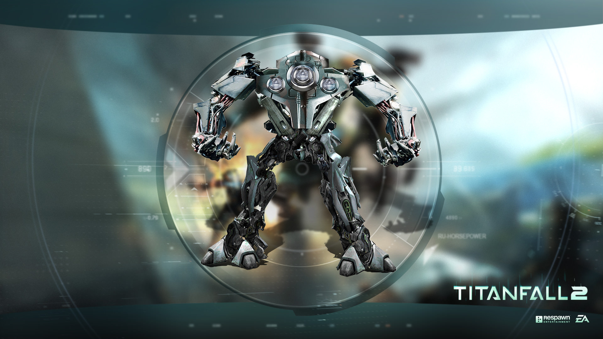 Titanfall 2, Titano, Interfaccia olografica, Fantascienza, 1920x1080, sfondo per PC