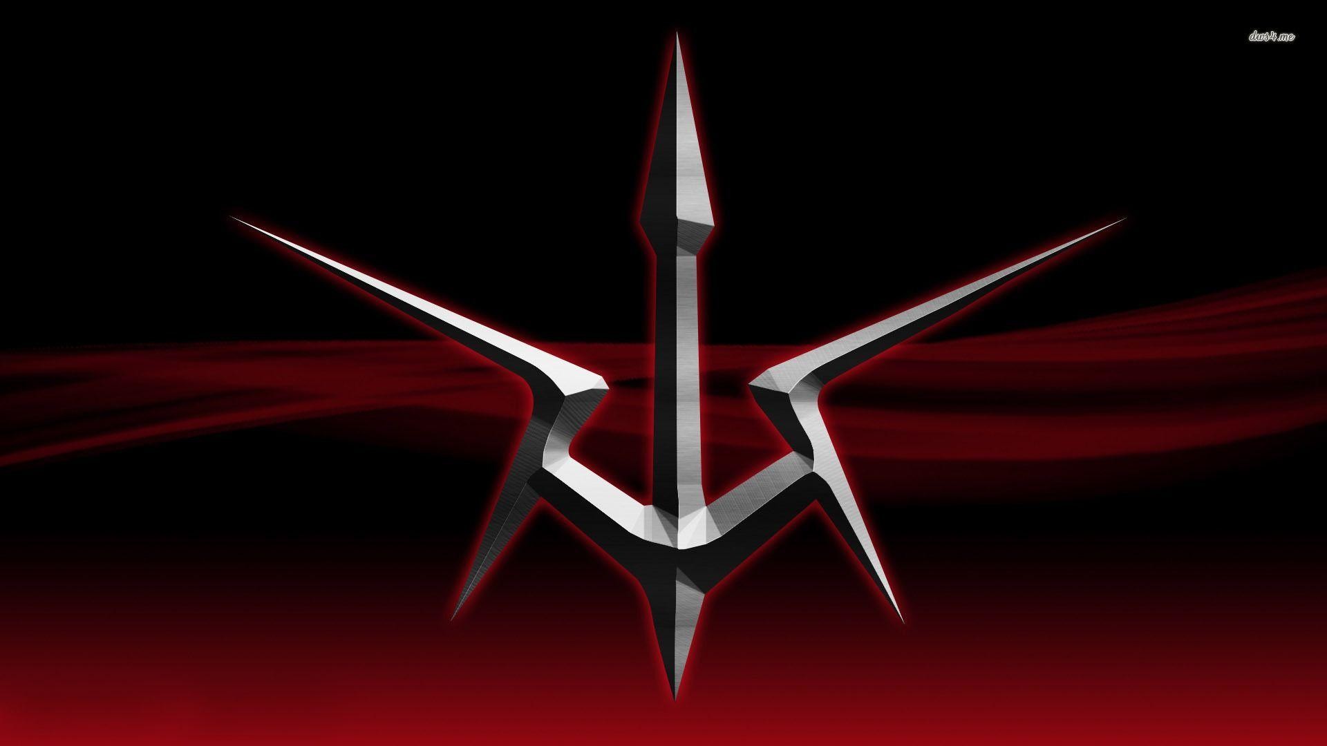 Simbolo dei Cavalieri Neri, Code Geass, Rosso, Sfondo nero, 16:9 Full HD, wallpaper widescreen