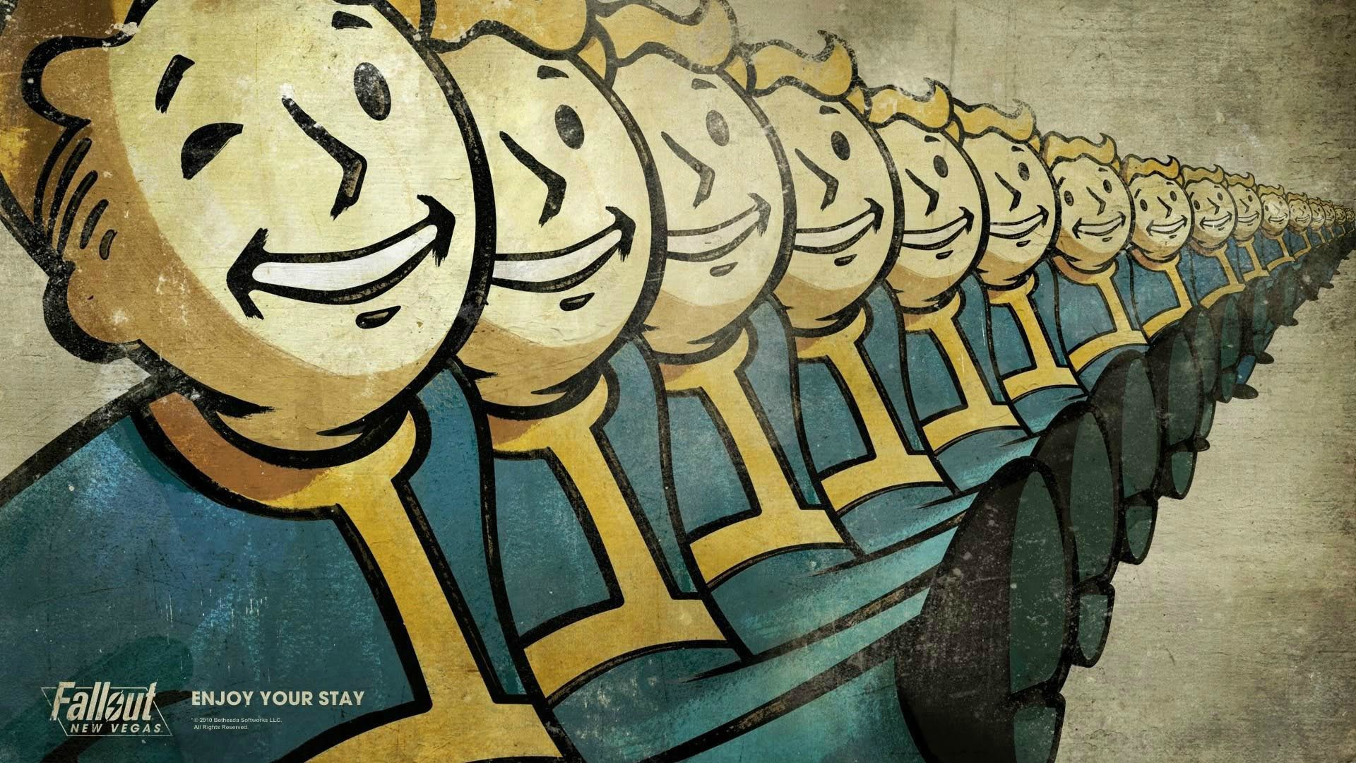 Vault Boy, Fallout: New Vegas, Ripetizione, Full HD, sfondo per portatile