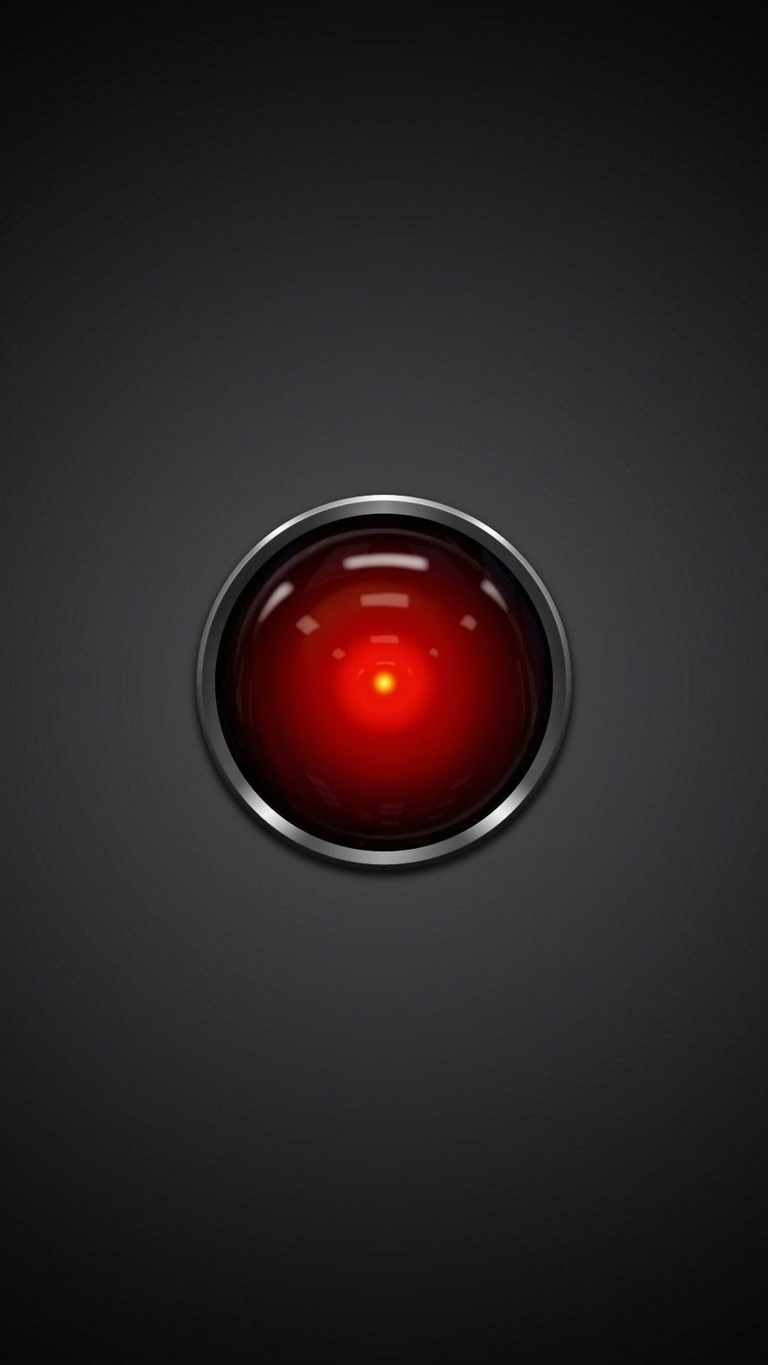 HAL 9000, 2001: Odissea nello spazio, Occhio rosso, Minimalista, schermata di blocco dello smartphone