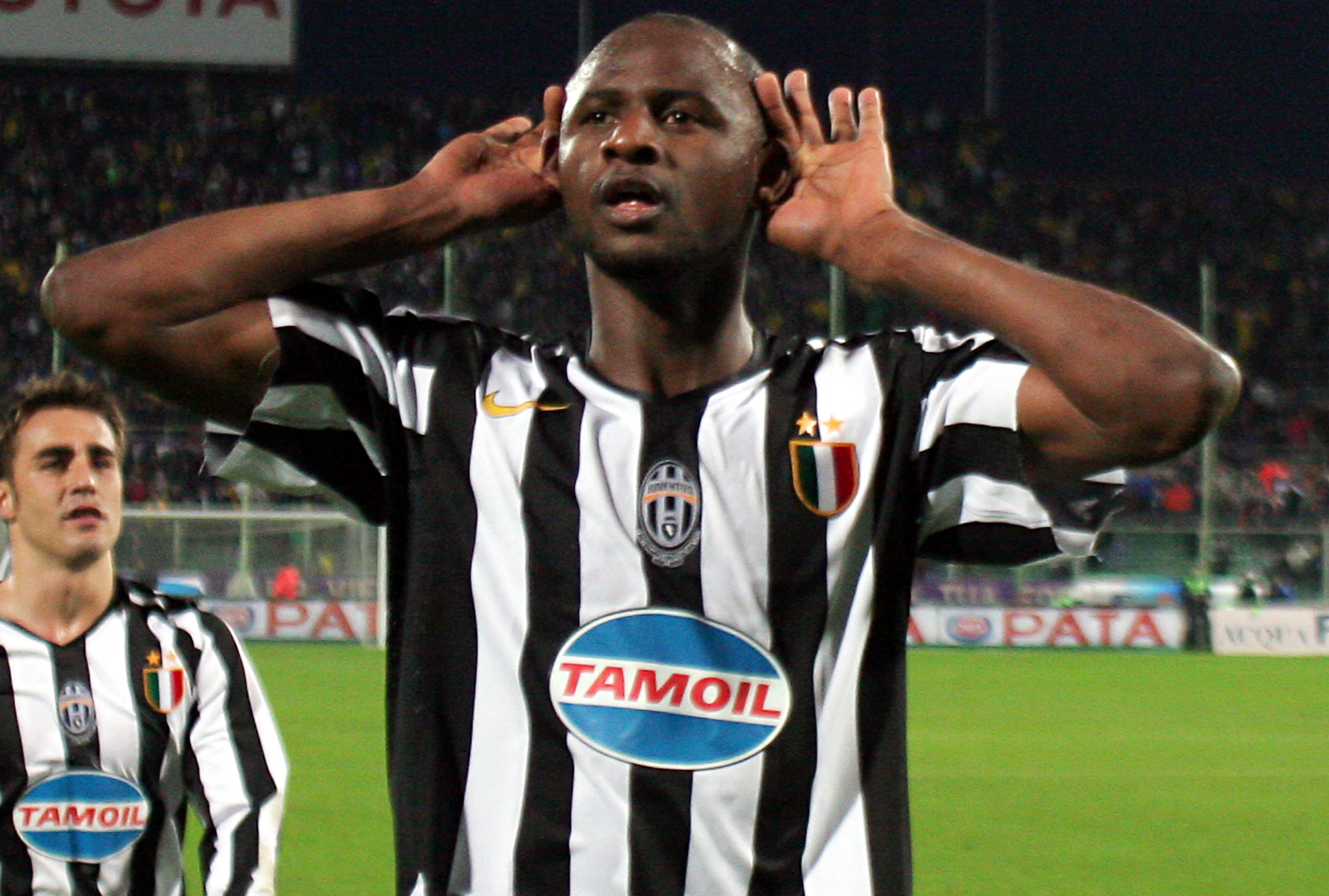 Patrick Vieira, Fabio Cannavaro, Juventus, Esultanza, 2K, sfondo per portatile