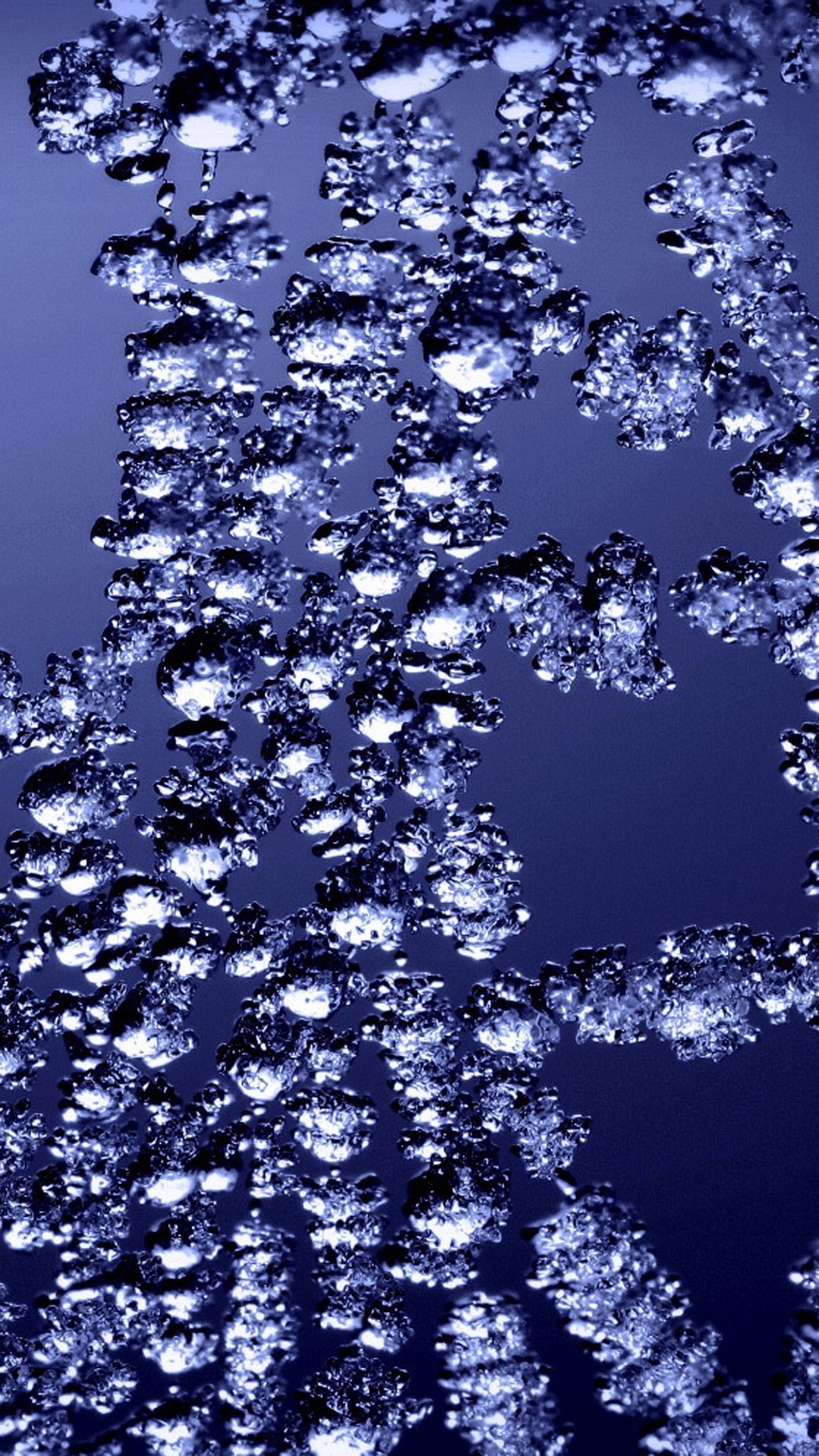 Cristalli di ghiaccio, Blu, Texture, Full HD, sfondo per iPhone e Android