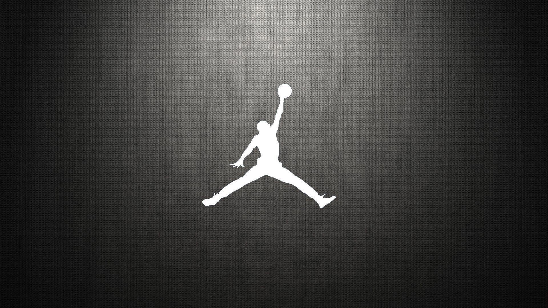Air Jordan, Jumpman, Nike, Sfondo grigio, 16:9 Full HD, wallpaper widescreen