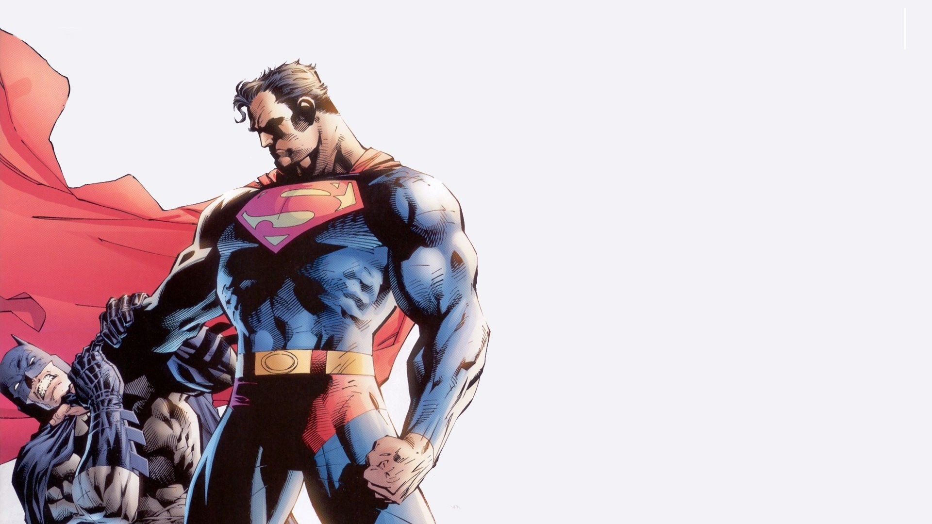 Superman, Batman, DC Comics, Fumetto, Mantello rosso, Full HD, sfondo Windows 11