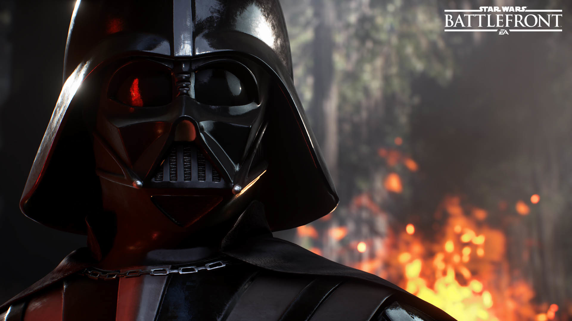 Star Wars Battlefront, Darth Vader, Casco, Fuoco, Full HD, sfondo per portatile