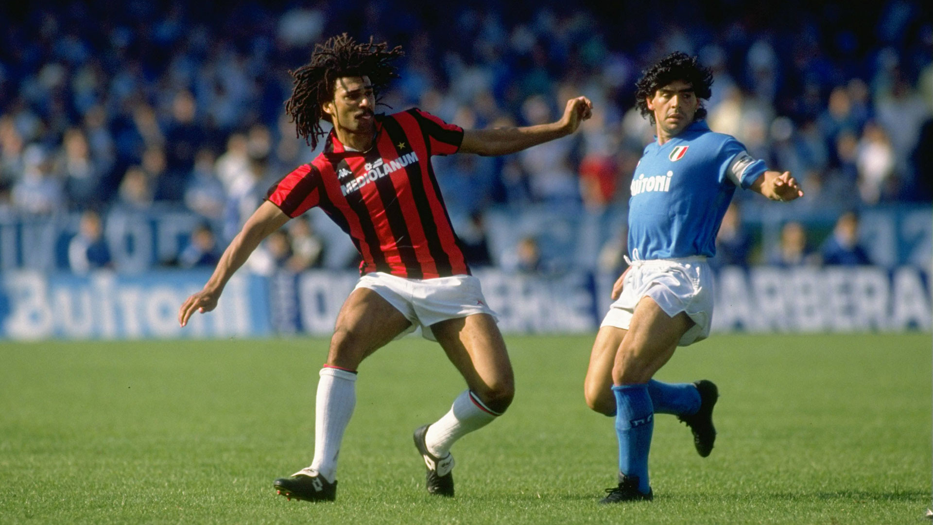 Diego Armando Maradona, Ruud Gullit, SSC Napoli, AC Milan, Stadio San Paolo, sfondo per PC