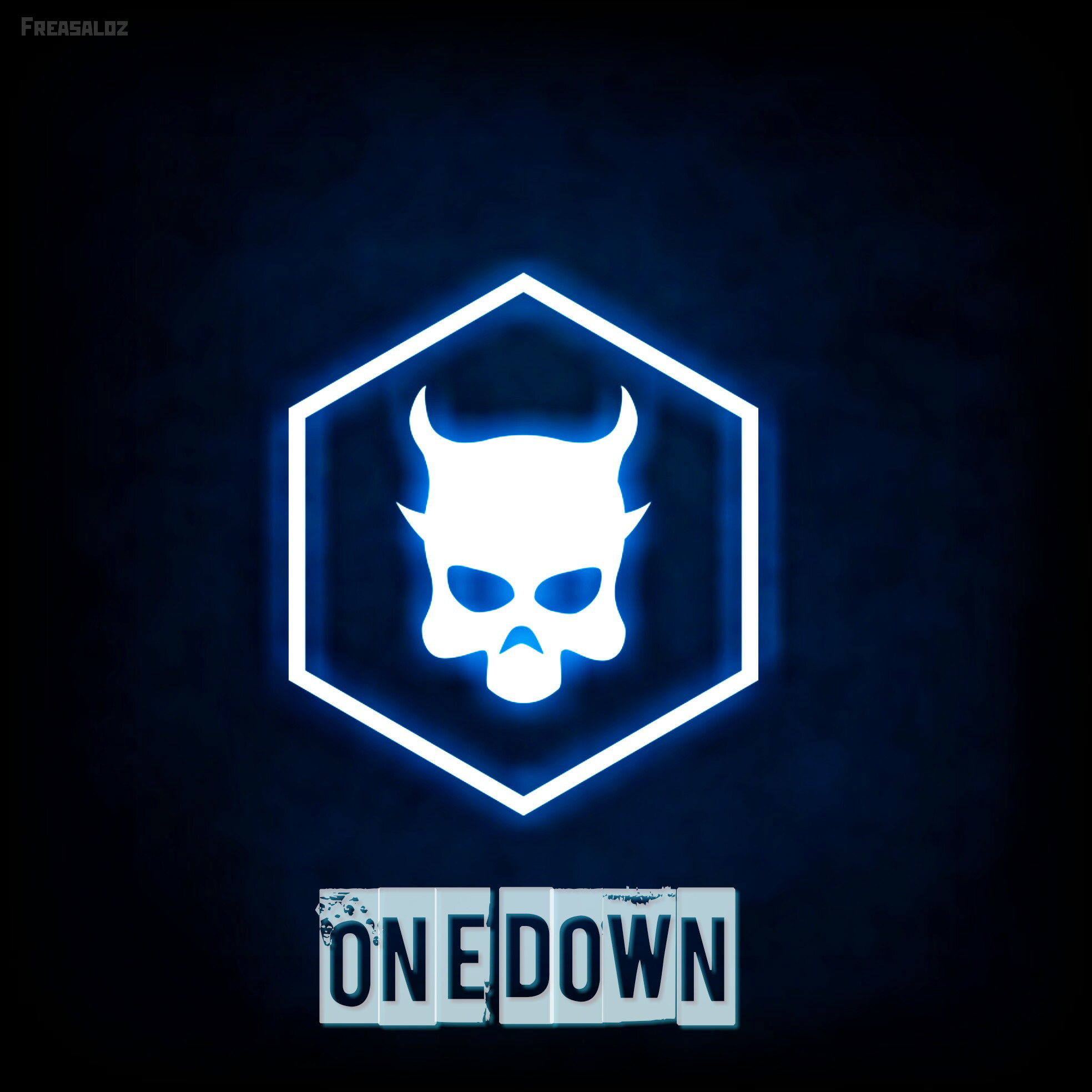 Payday 2, One Down, Teschio, Neon blu, Full HD, schermata di blocco iPad