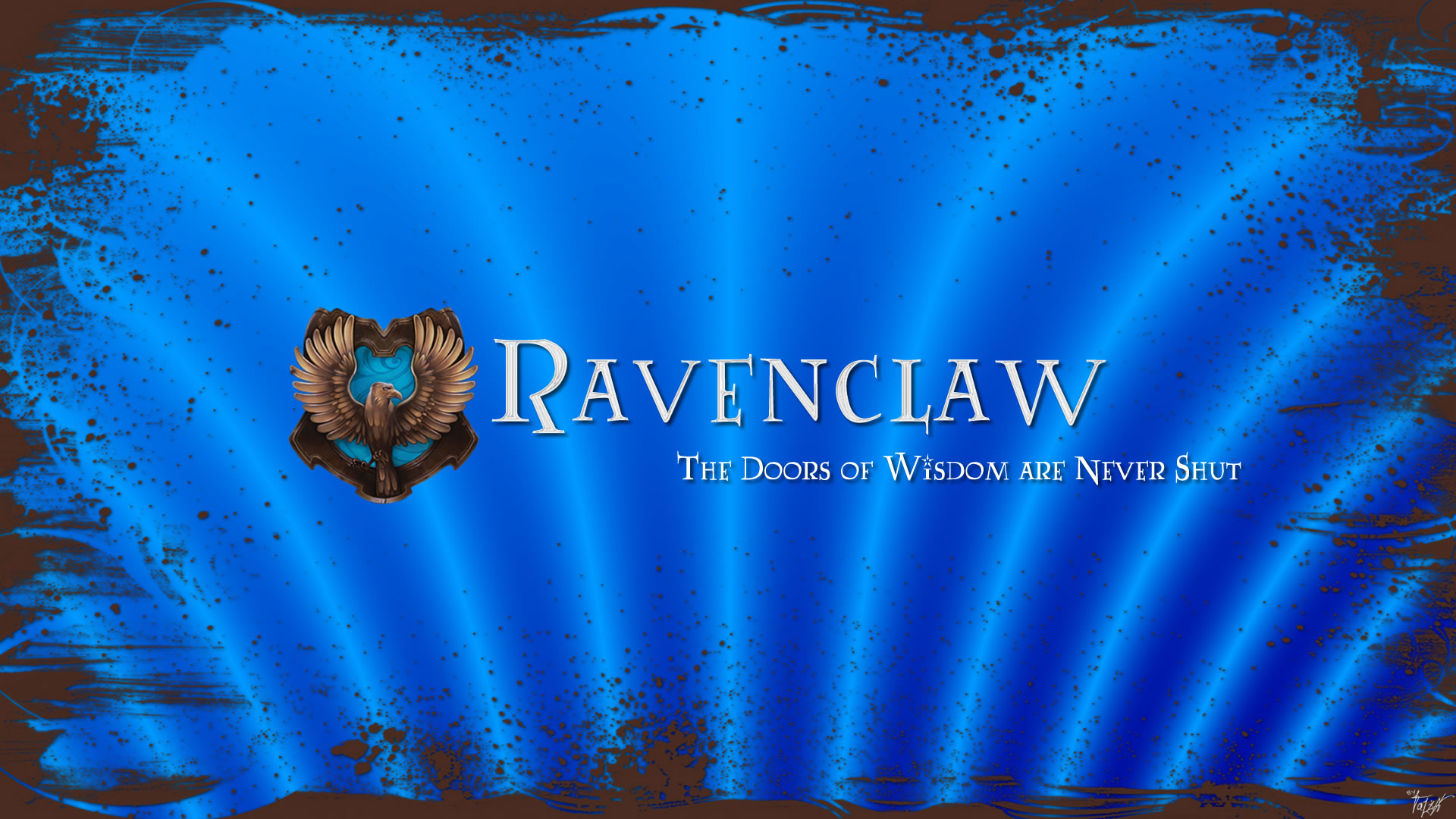 Corvonero, Stemma di Corvonero, Harry Potter, Blu, 1920x1080, immagine di sfondo