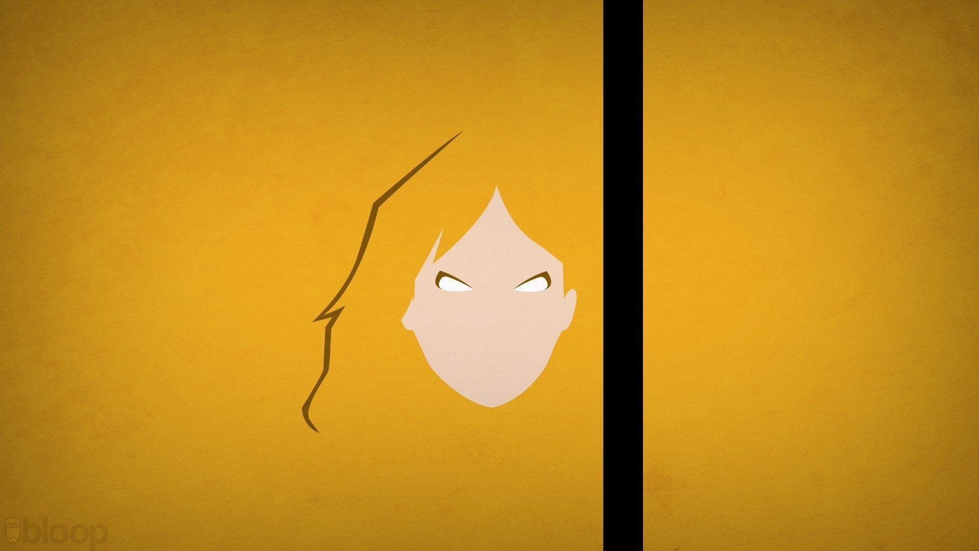 Kill Bill, La Sposa, Minimalismo, Sfondo giallo, Full HD, wallpaper per portatile