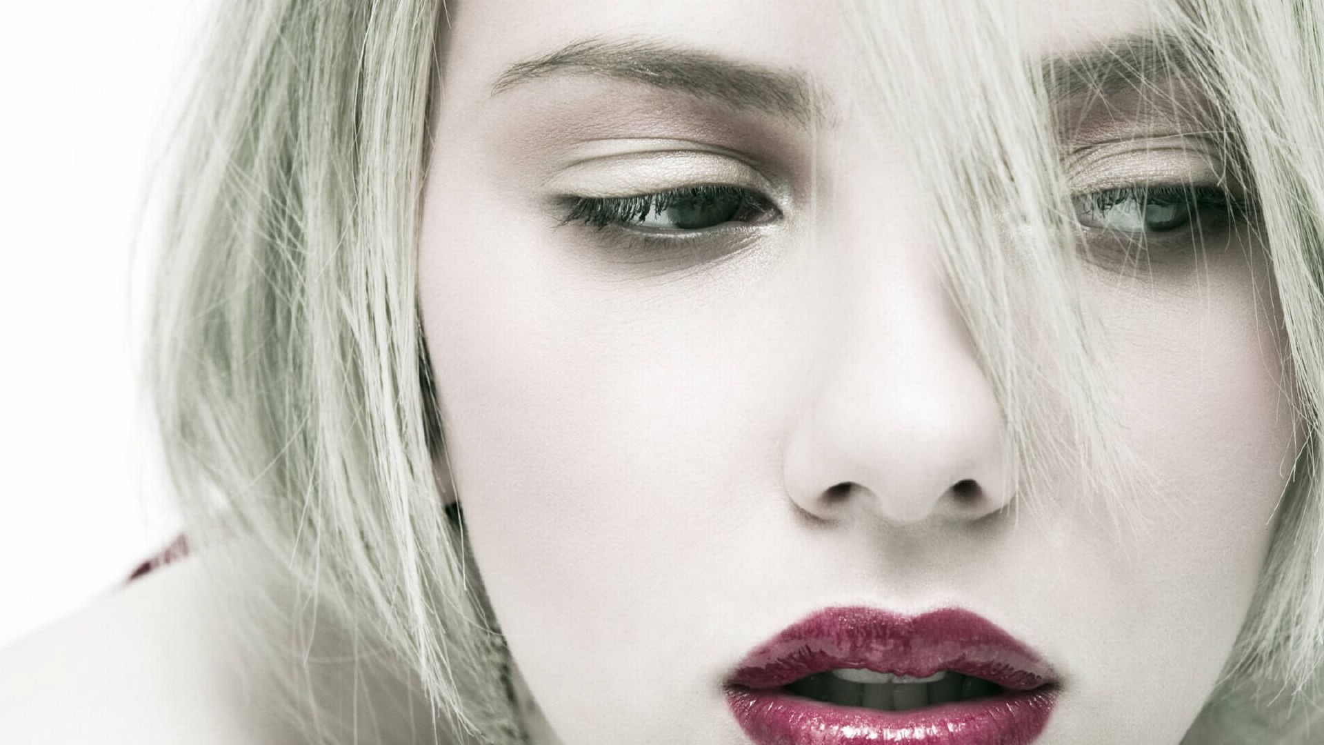 Scarlett Johansson, Primo piano, Labbra, Toni chiari, 1920x1080, sfondo per PC