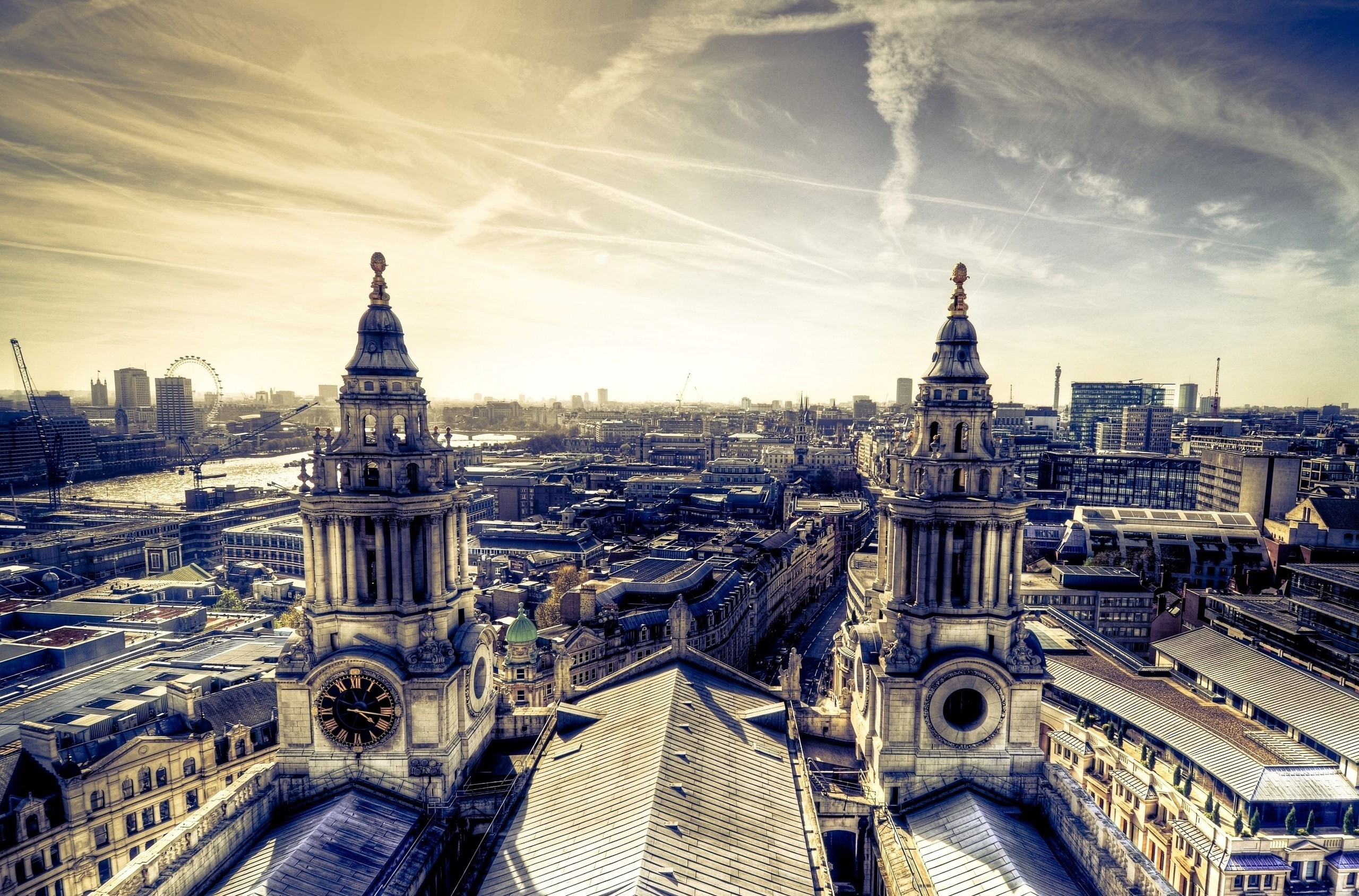 Cattedrale di Saint Paul, Londra, Veduta dall'alto, Torri campanarie, sfondo per portatile