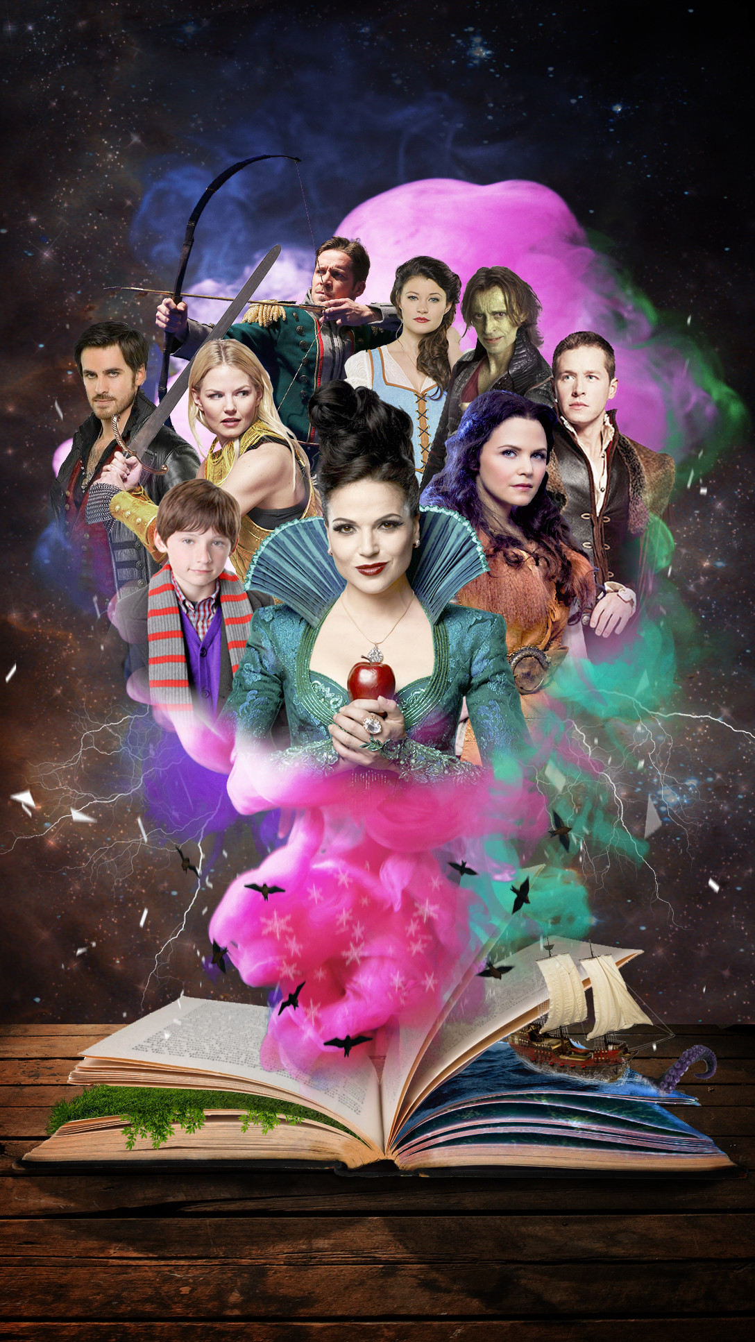 C'era una volta, Once Upon a Time, Libro delle fiabe, Cast, Poster, schermata di blocco iPhone