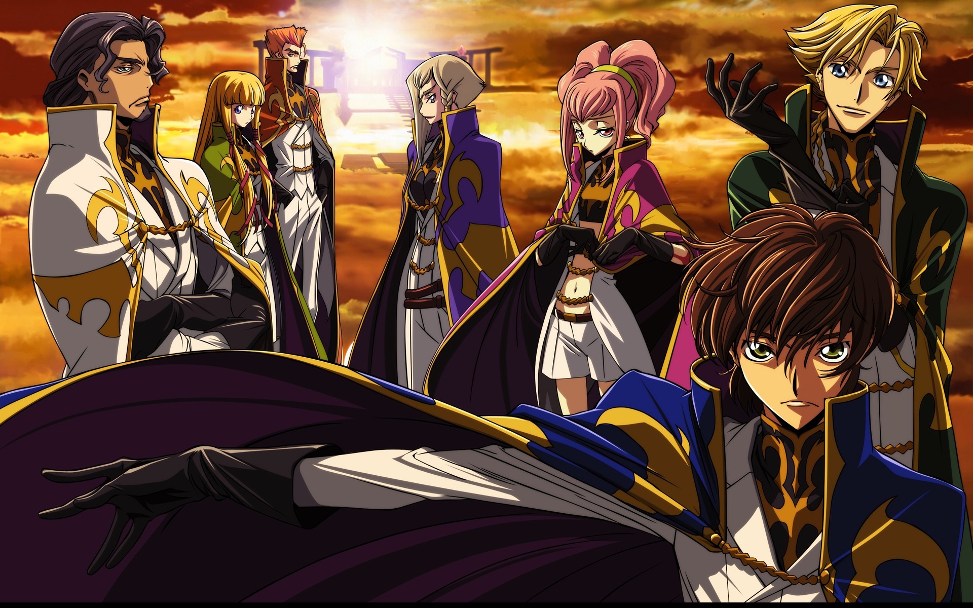 Code Geass, Suzaku Kururugi, Schneizel el Britannia, Euphemia li Britannia, Personaggi, wallpaper desktop