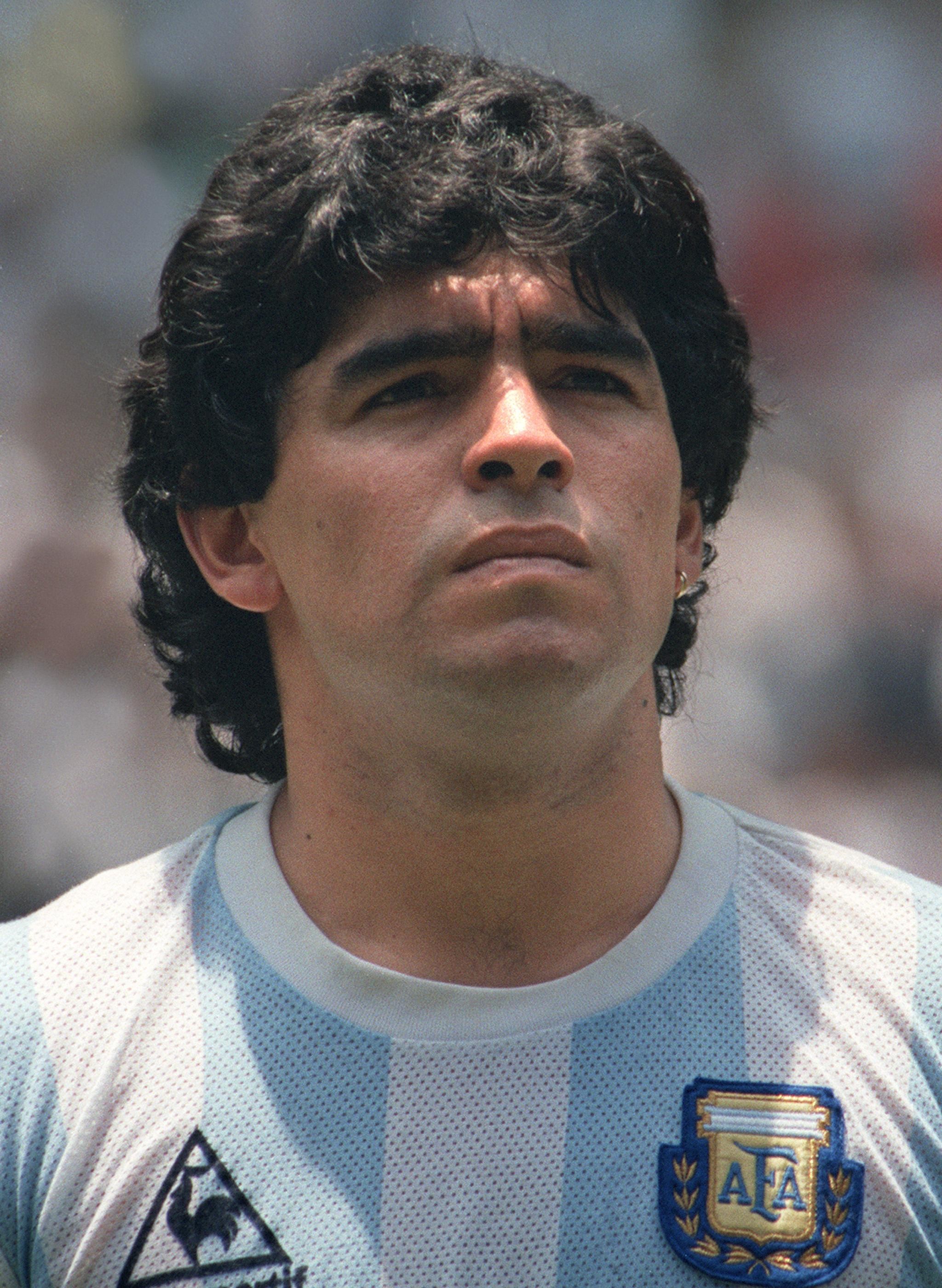 Diego Armando Maradona, Nazionale argentina, Ritratto, QHD+, wallpaper per tablet