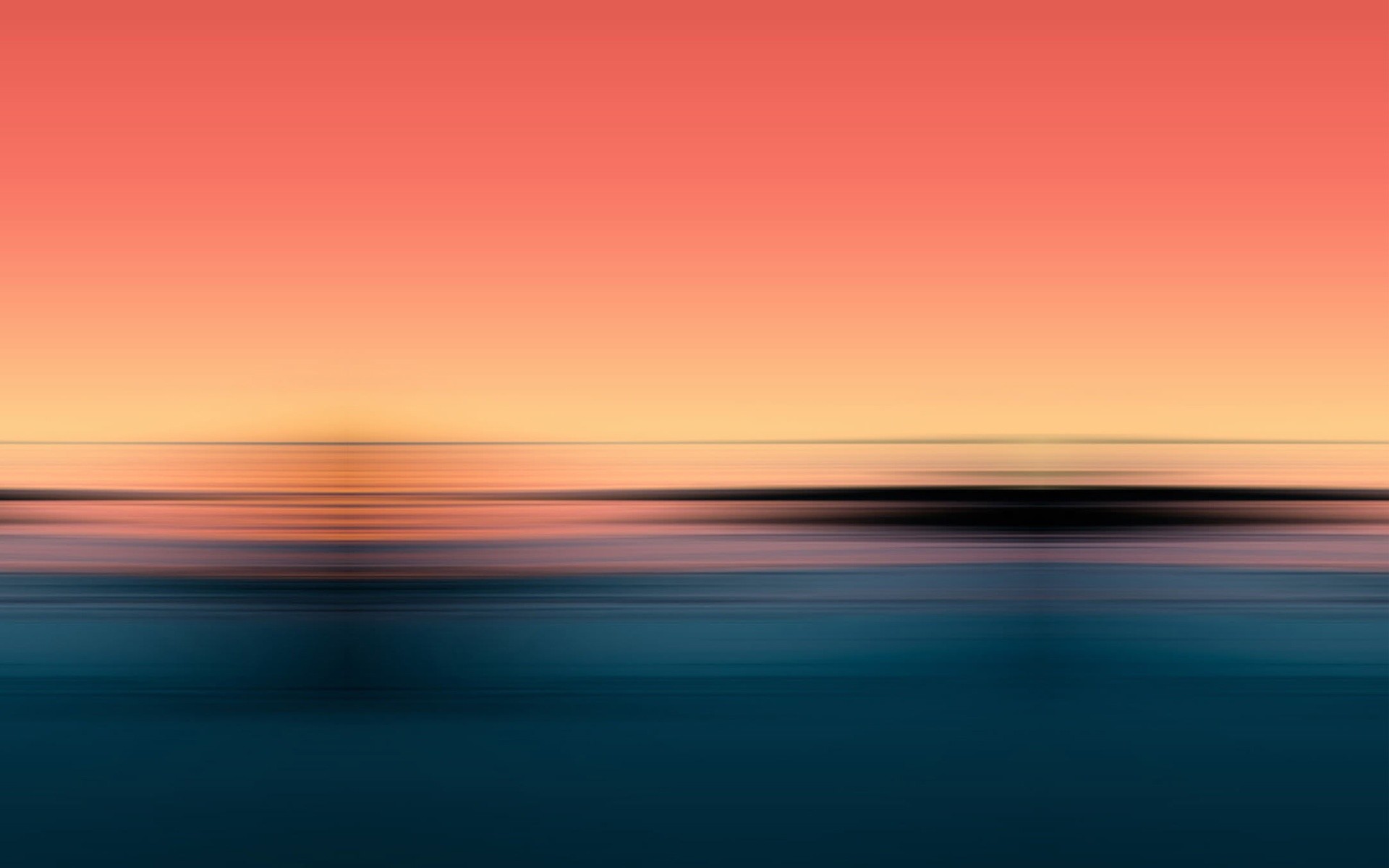 Orizzonte sfocato, Gradiente, Tramonto, Minimalista, 1920x1200, immagine di sfondo