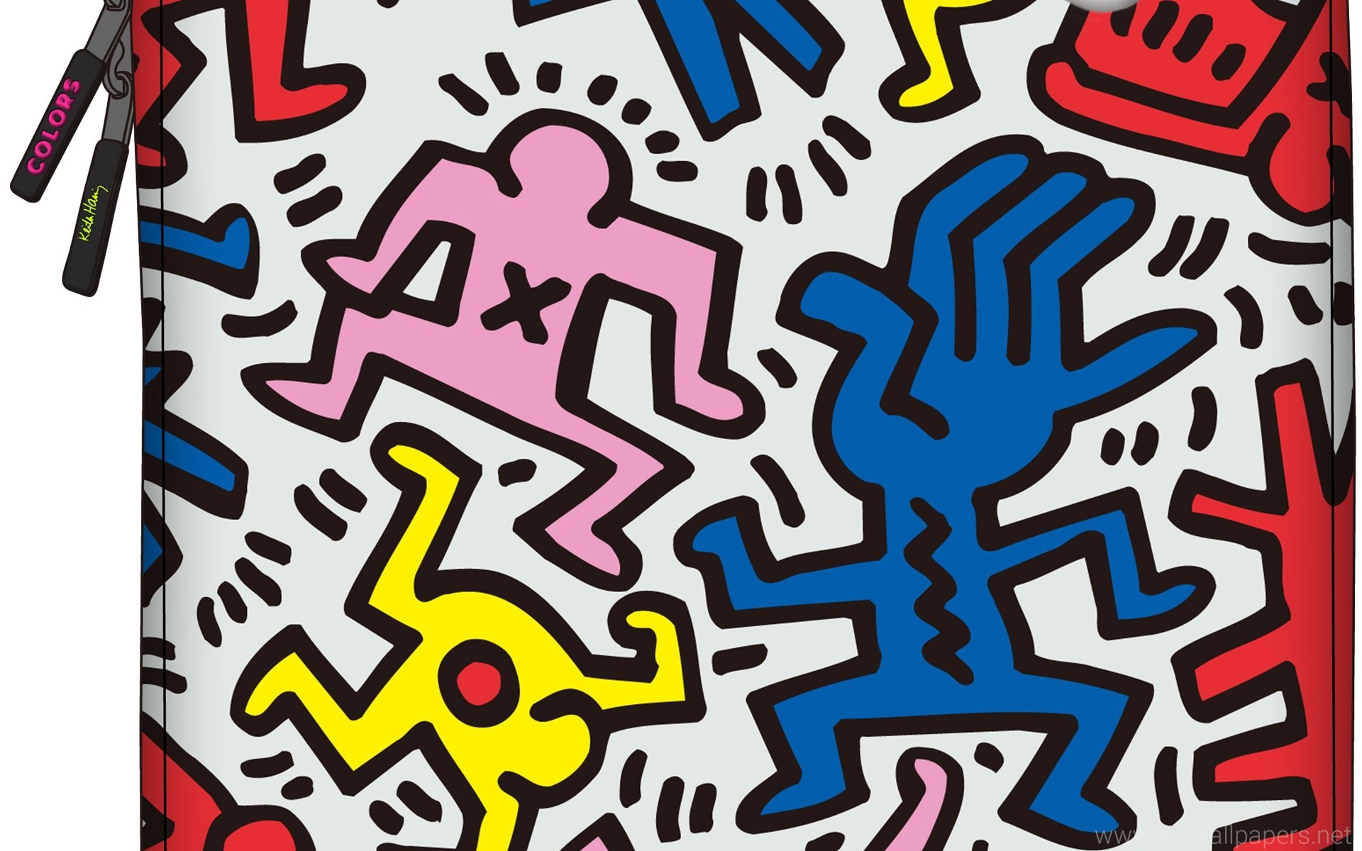 Keith Haring, Figure colorate, Pop art, 1920x1200, sfondo MacBook Pro