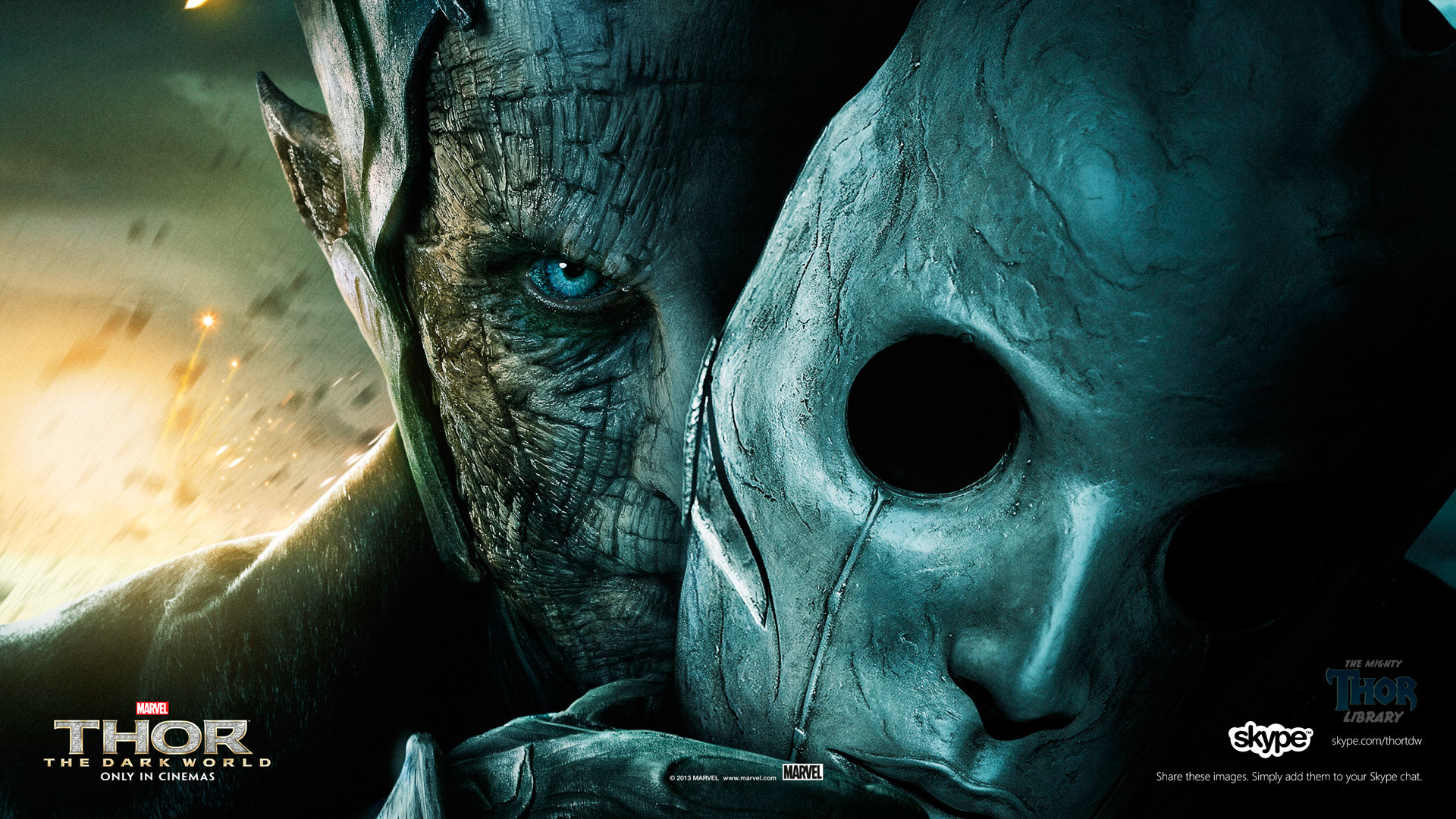 Malekith, Christopher Eccleston, Thor: The Dark World, Marvel, Maschera, sfondo 16:9 Full HD