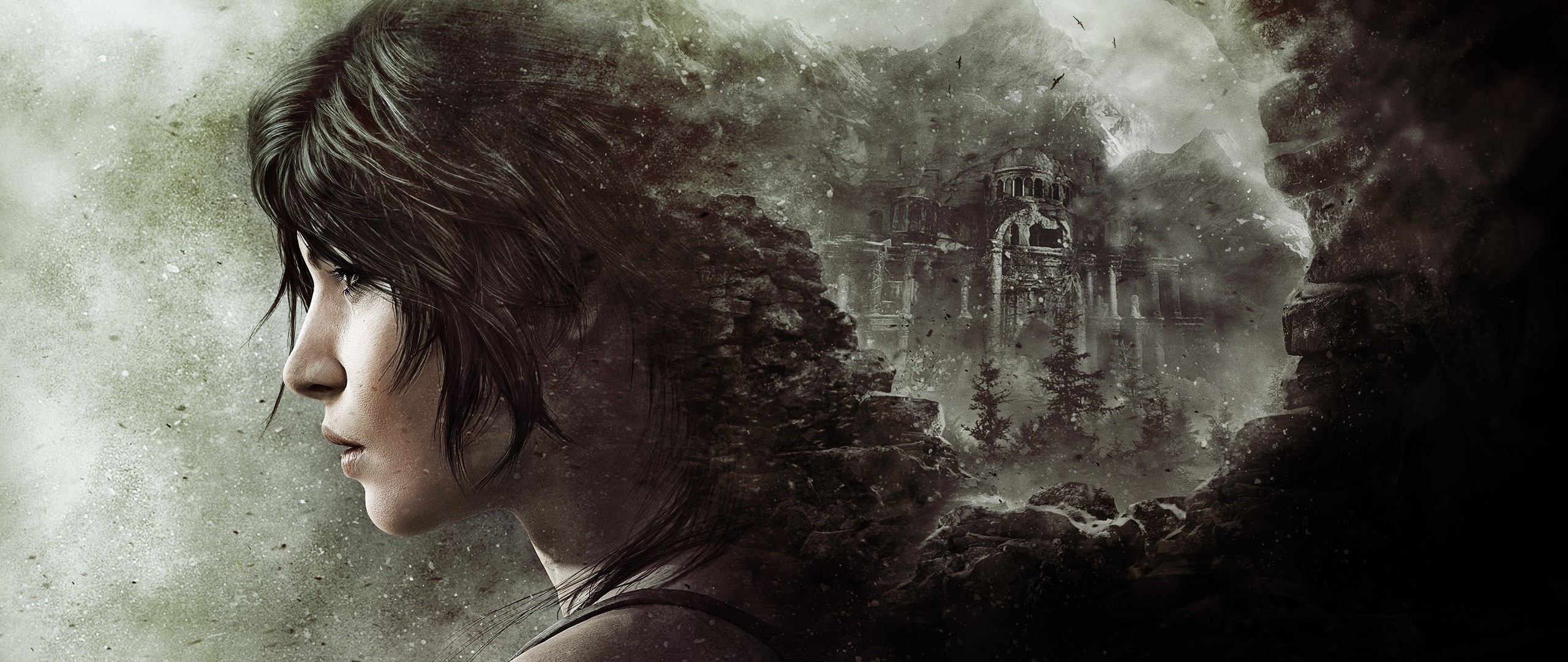 Lara Croft, Tomb Raider (2013), Profilo, Rovine, 21:9 1080p, sfondo per monitor ultrawide