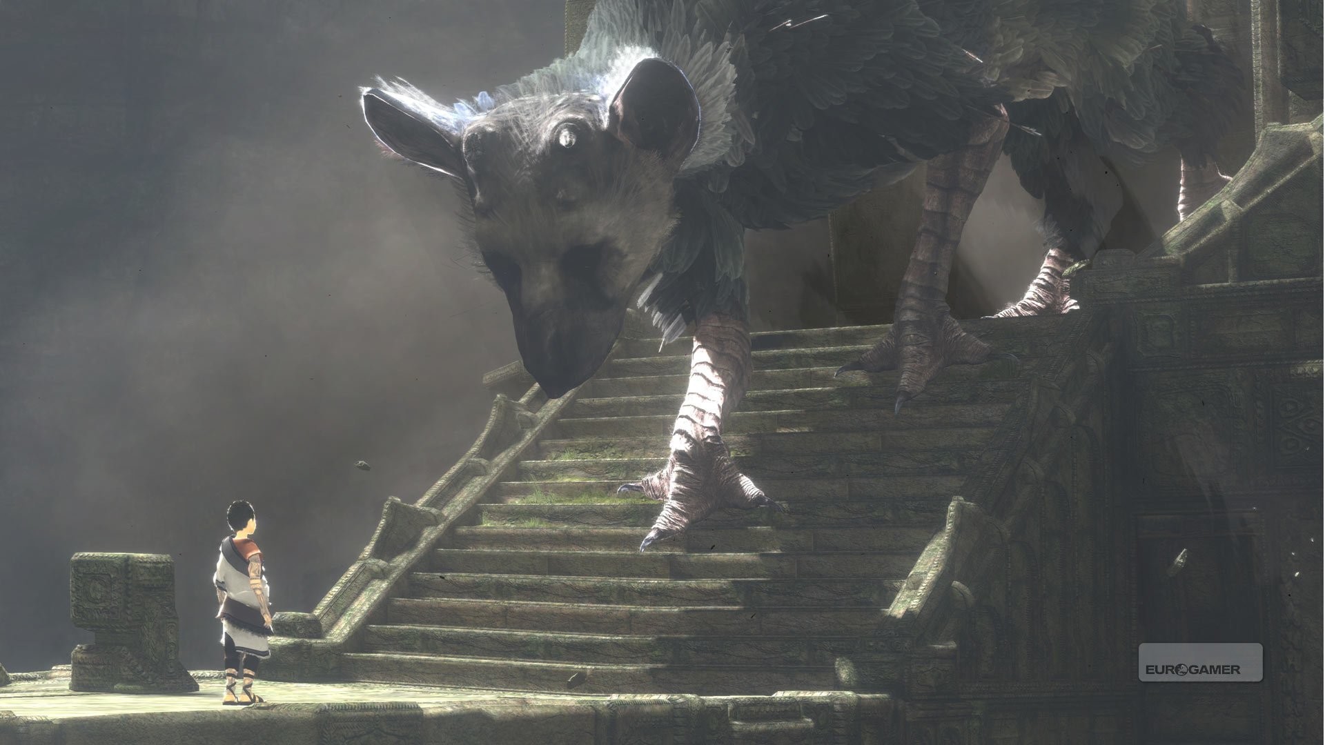 Trico, The Last Guardian, Ragazzo, Scalinata, 1920x1080, wallpaper desktop