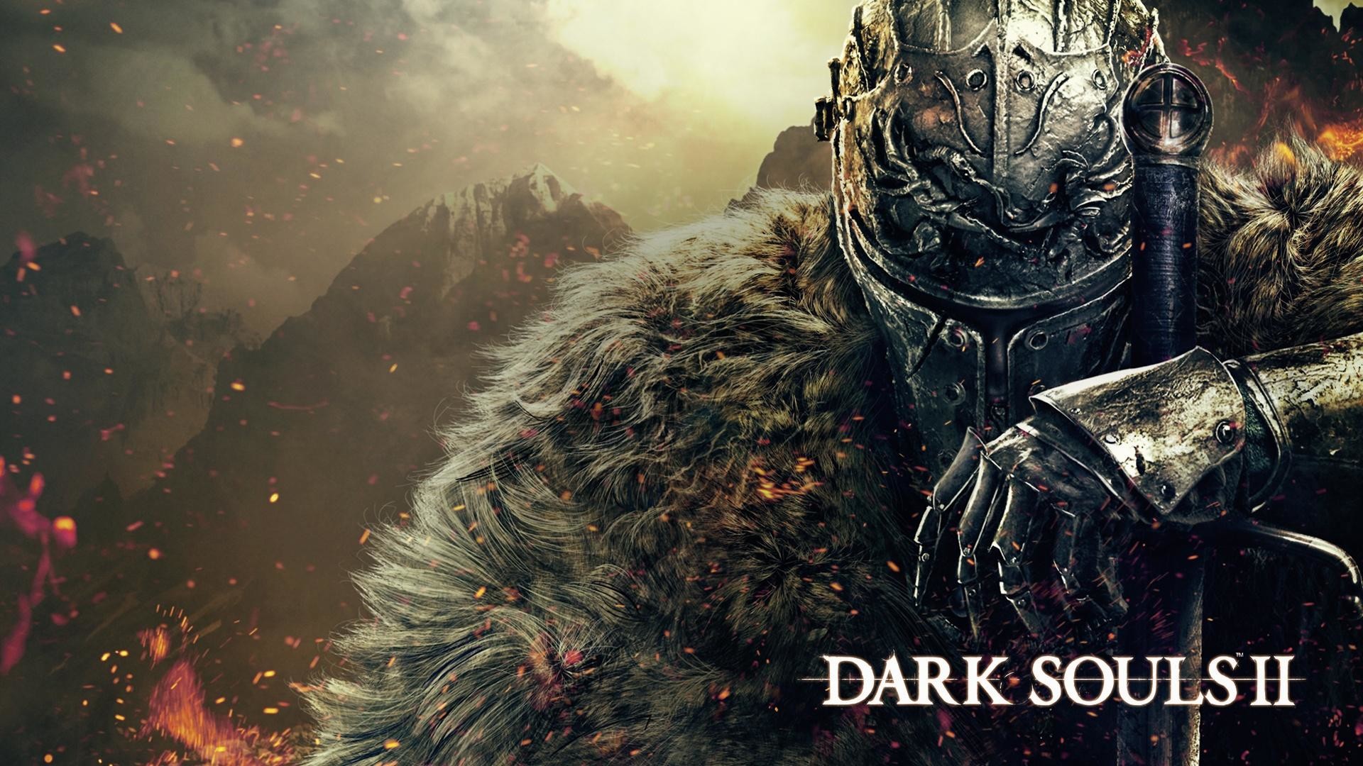 Dark Souls II, Cavaliere, Pelliccia, Spada, Full HD 1080p, sfondo desktop