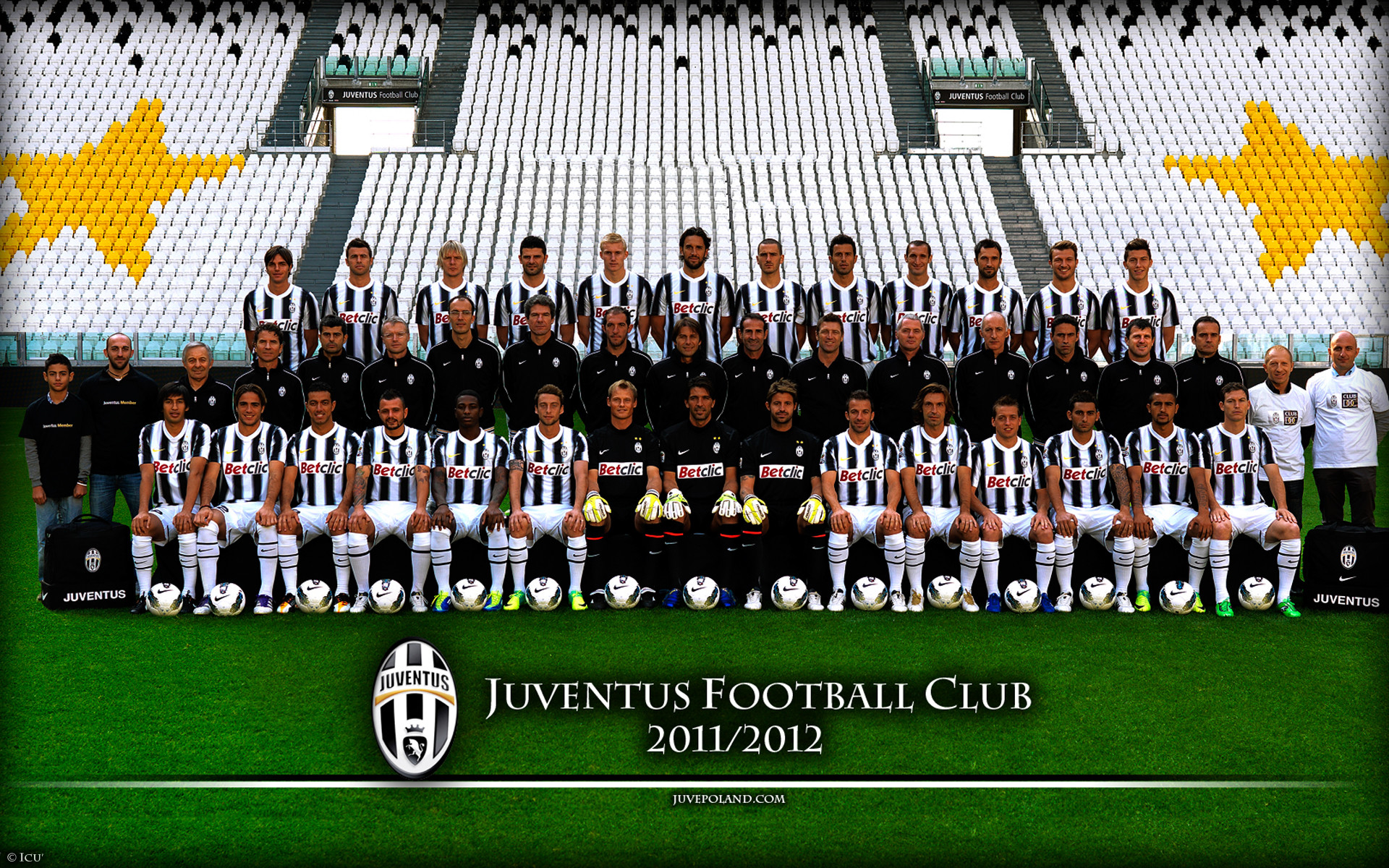 Juventus, Foto di squadra, 2011/2012, Juventus Stadium, Full HD, wallpaper per PC