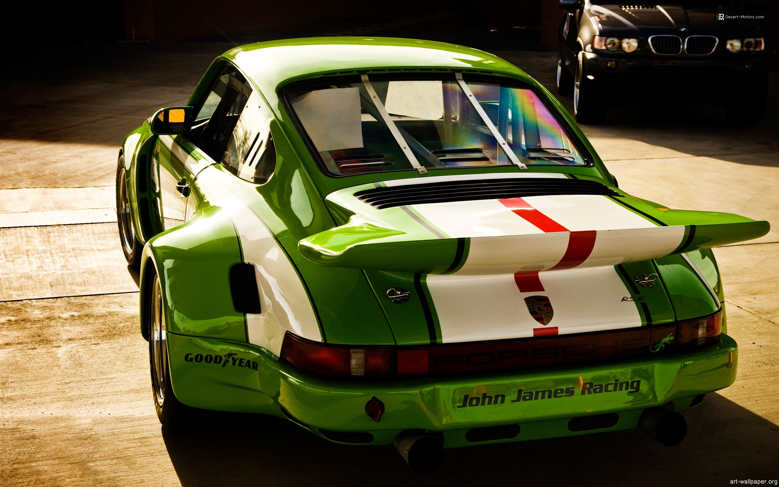 Porsche 911 (964), Auto da corsa, Verde, 2560x1600, immagine di sfondo