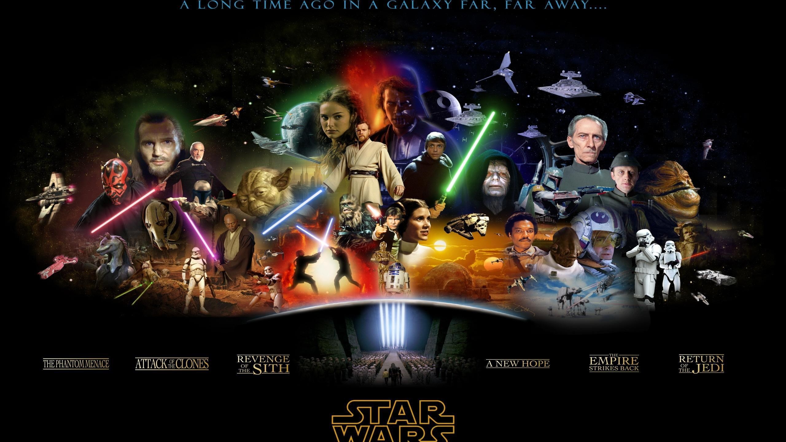 Star Wars, Saga, Personaggi, Spade laser, Poster, 2K, sfondo per PC e portatile