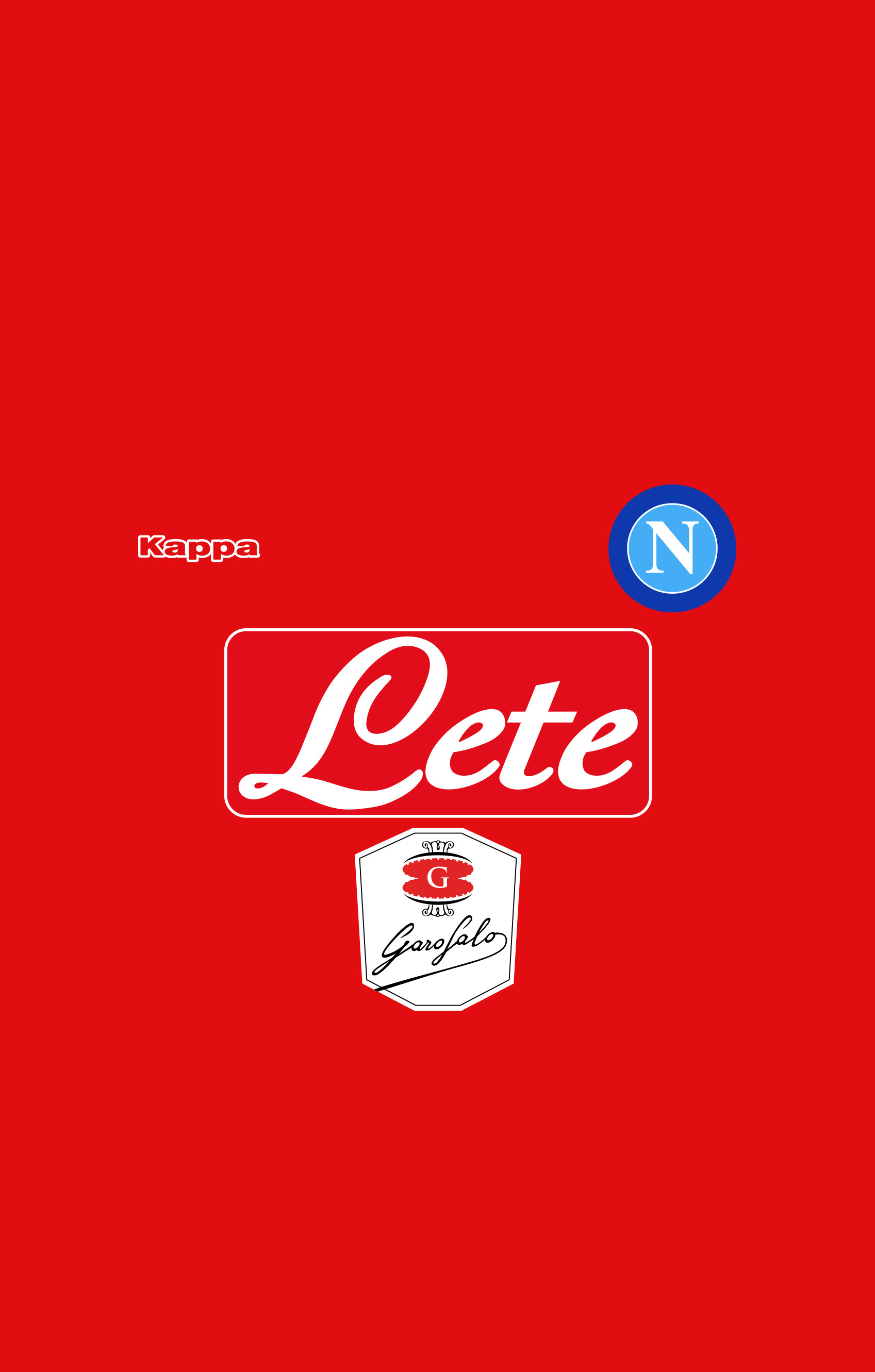 SSC Napoli, Maglia rossa, Lete, Kappa, QHD+, wallpaper per smartphone