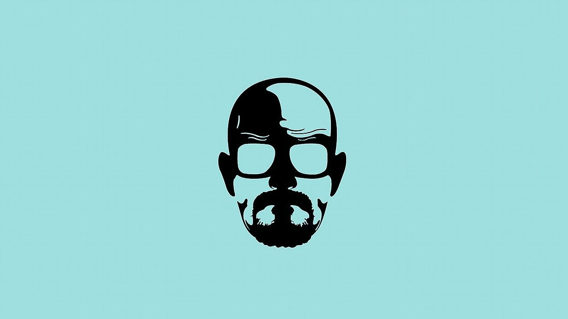 Heisenberg, Breaking Bad, Minimalista, Azzurro, Full HD, sfondo per PC e portatile