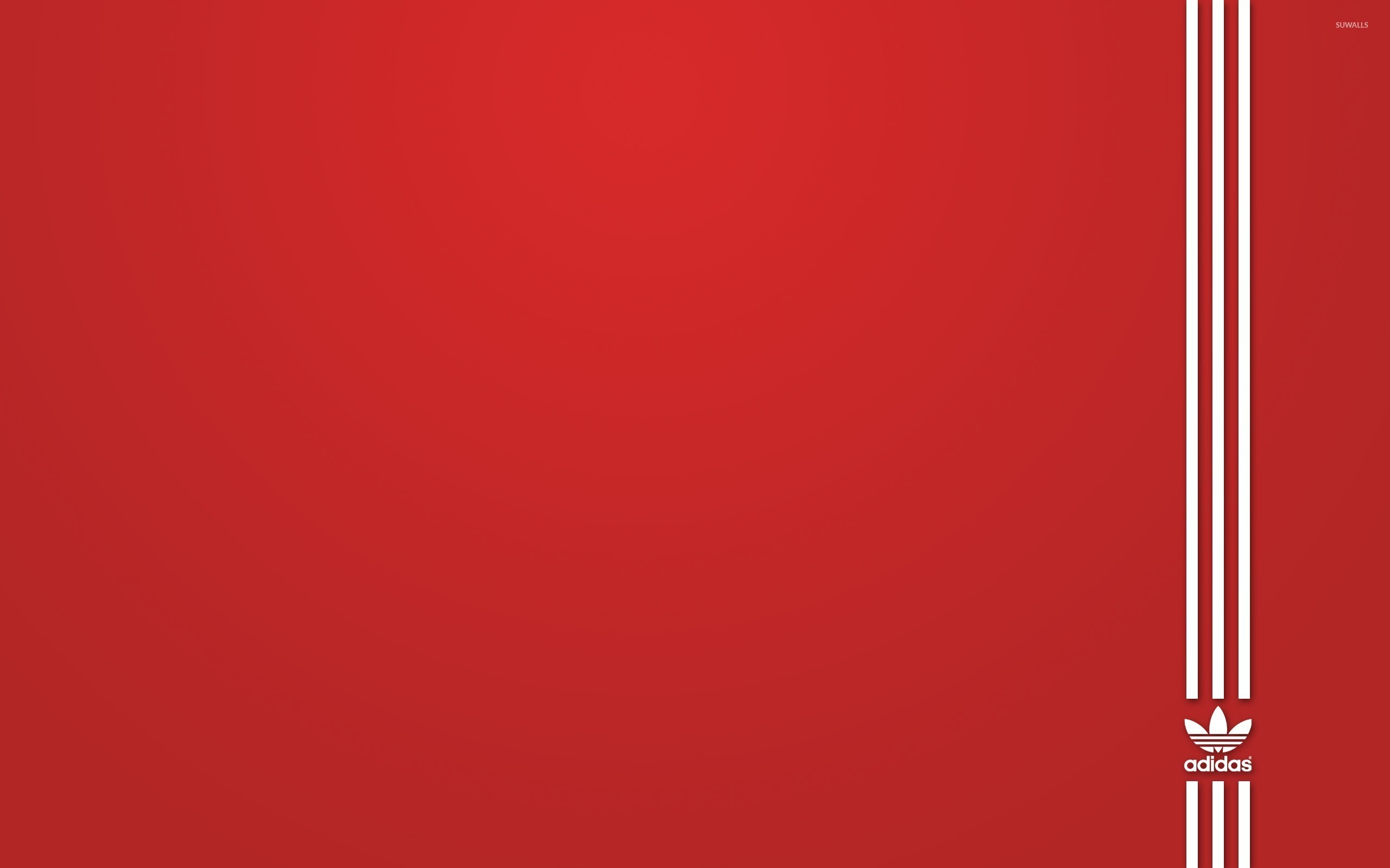 Adidas Originals, Tre strisce, Sfondo rosso, 2K, wallpaper per portatile