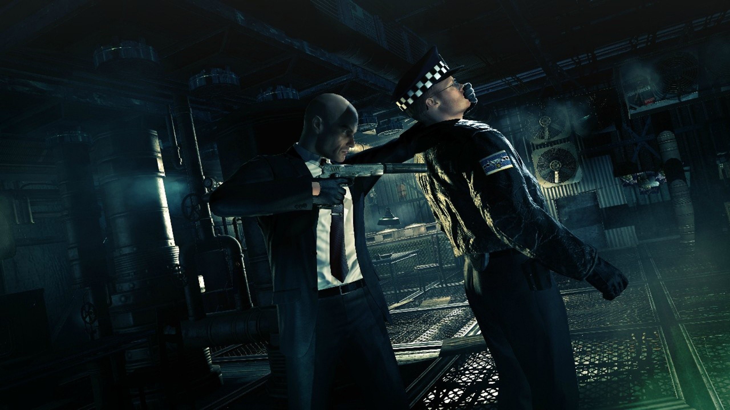 Hitman: Absolution, Agente 47, Poliziotto, Videogioco, 2K 1440p, sfondo desktop
