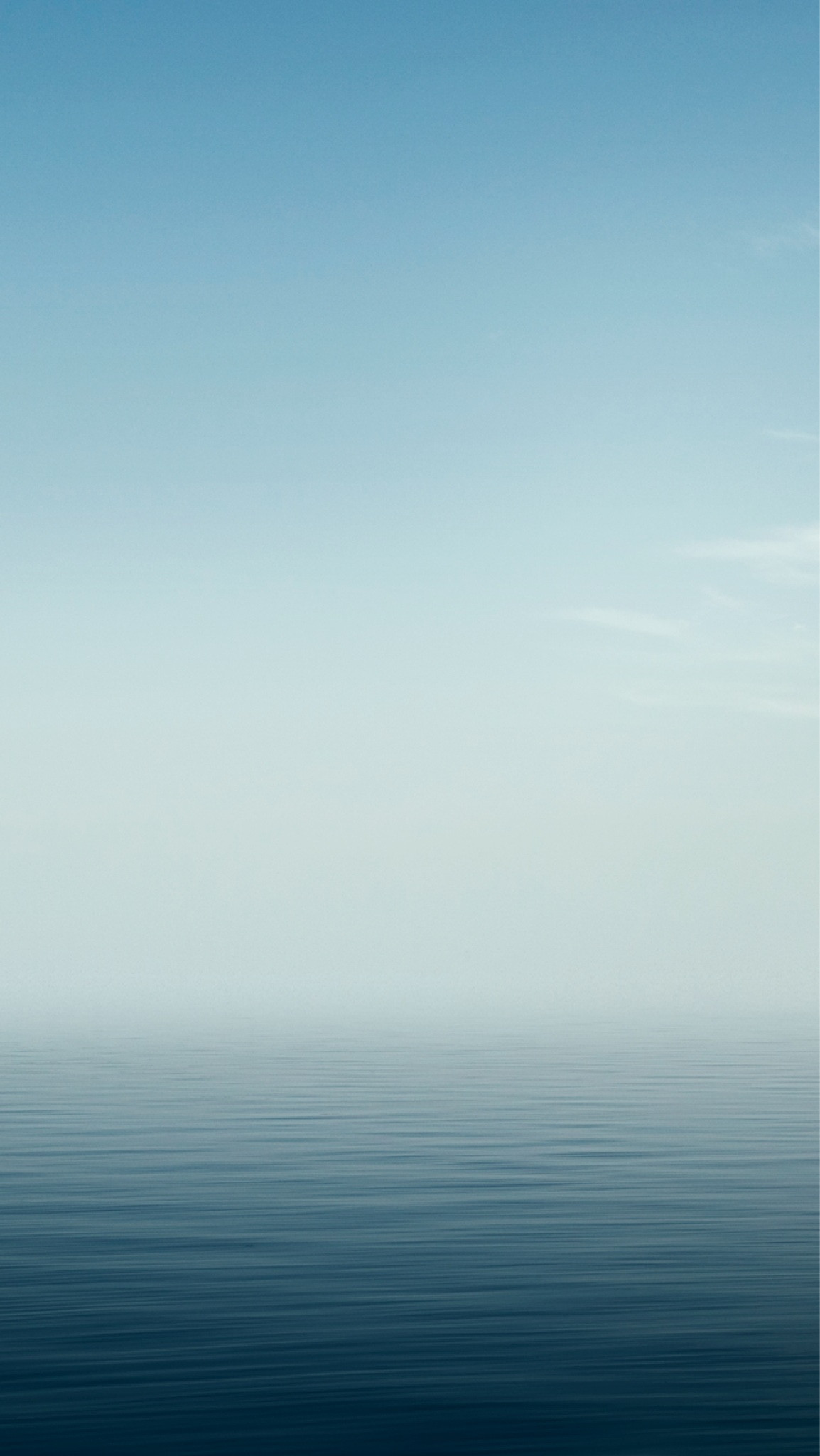 Mare, Orizzonte, Nebbia, Minimalismo, sfondo per iOS 7