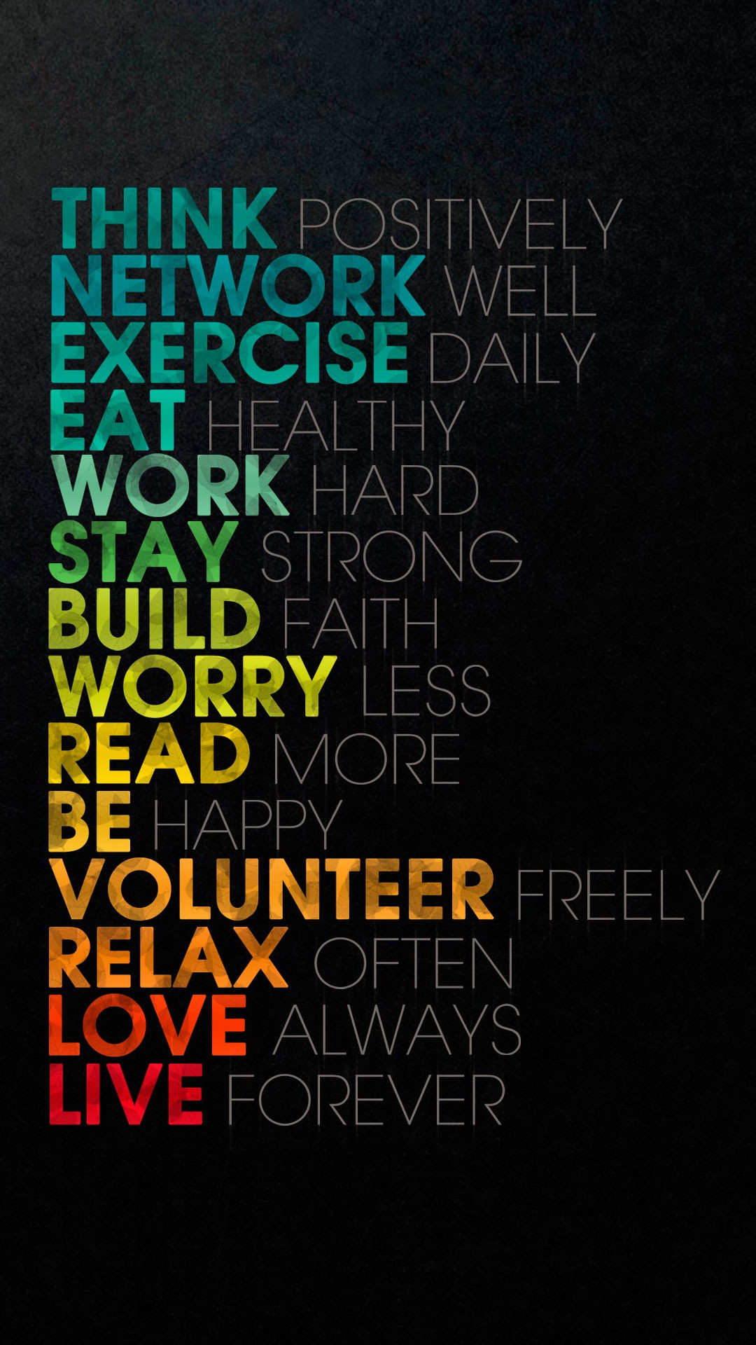 Citazione motivazionale, Tipografia, Sfondo nero, wallpaper iPhone 6