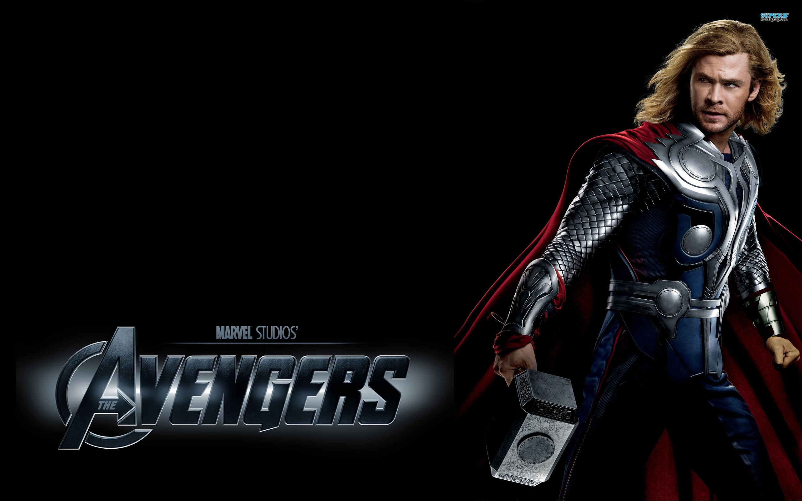 Thor, Chris Hemsworth, The Avengers, Mjolnir, Marvel Studios, 2K, sfondo desktop