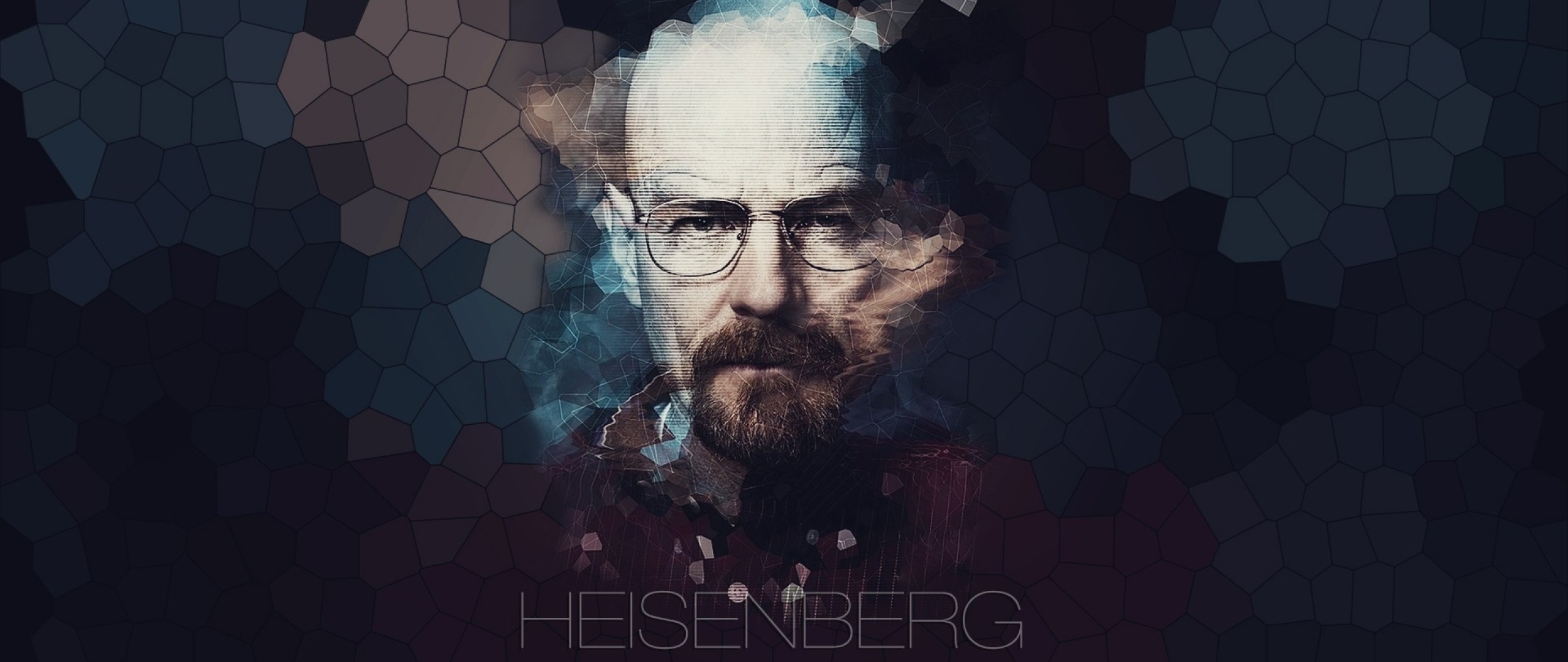 Heisenberg, Walter White, Breaking Bad, Mosaico, Poligoni, 21:9 1080p, sfondo per monitor ultrawide