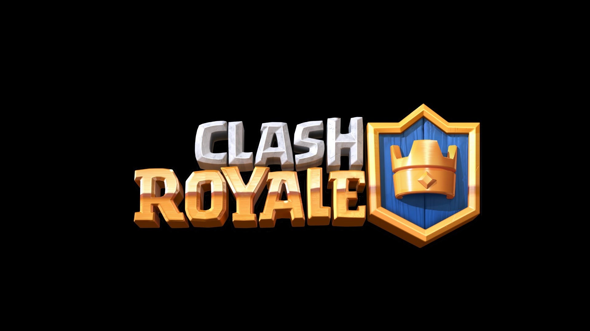Clash Royale, Logo, Sfondo nero, Full HD, wallpaper per PC
