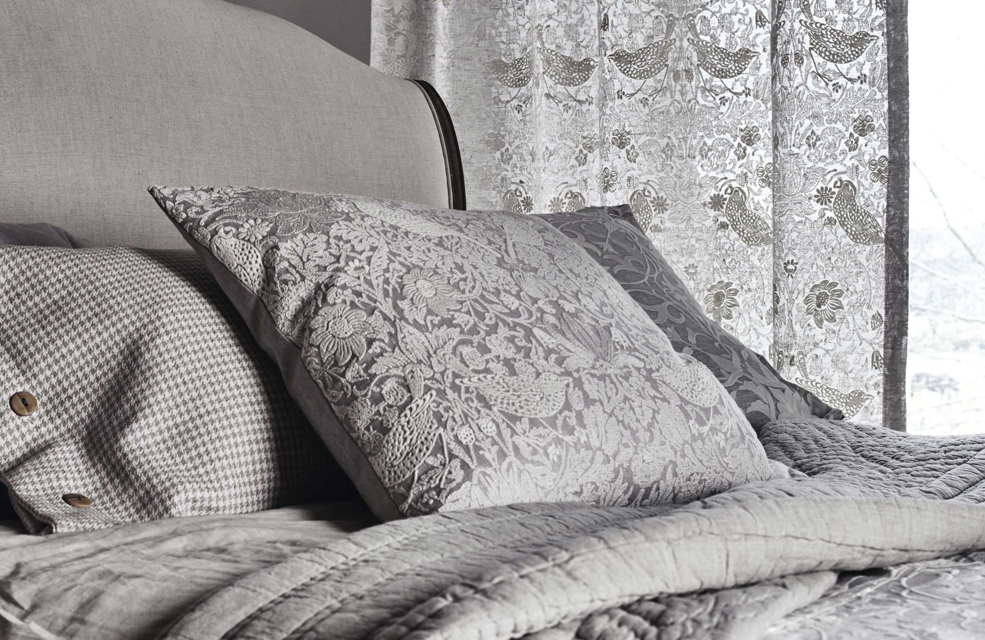 William Morris, Cuscini, Tessuto, Grigio, Full HD, sfondo per PC e portatile