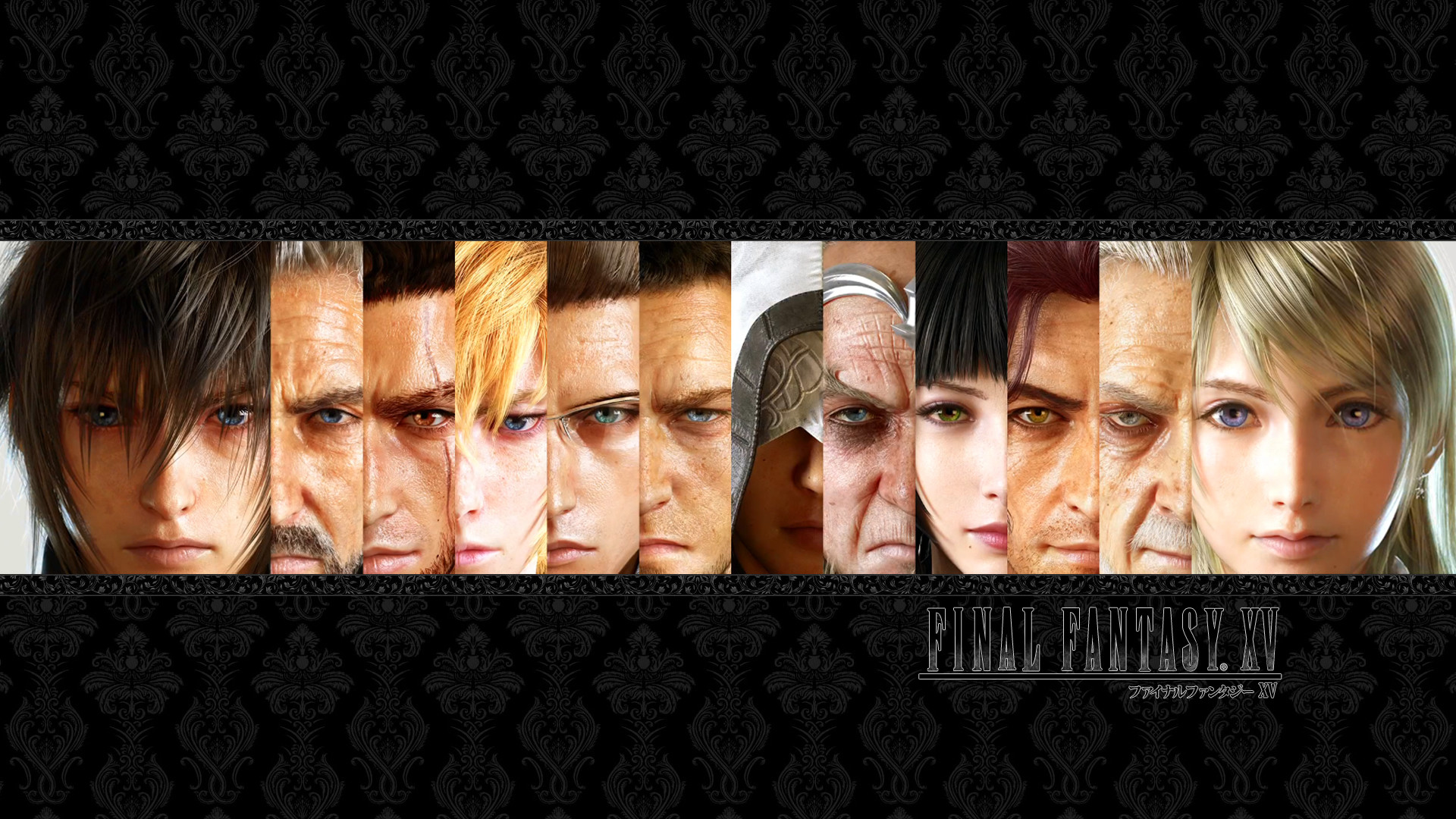 Final Fantasy XV, Noctis Lucis Caelum, Lunafreya Nox Fleuret, Ritratti, Logo, immagine di sfondo