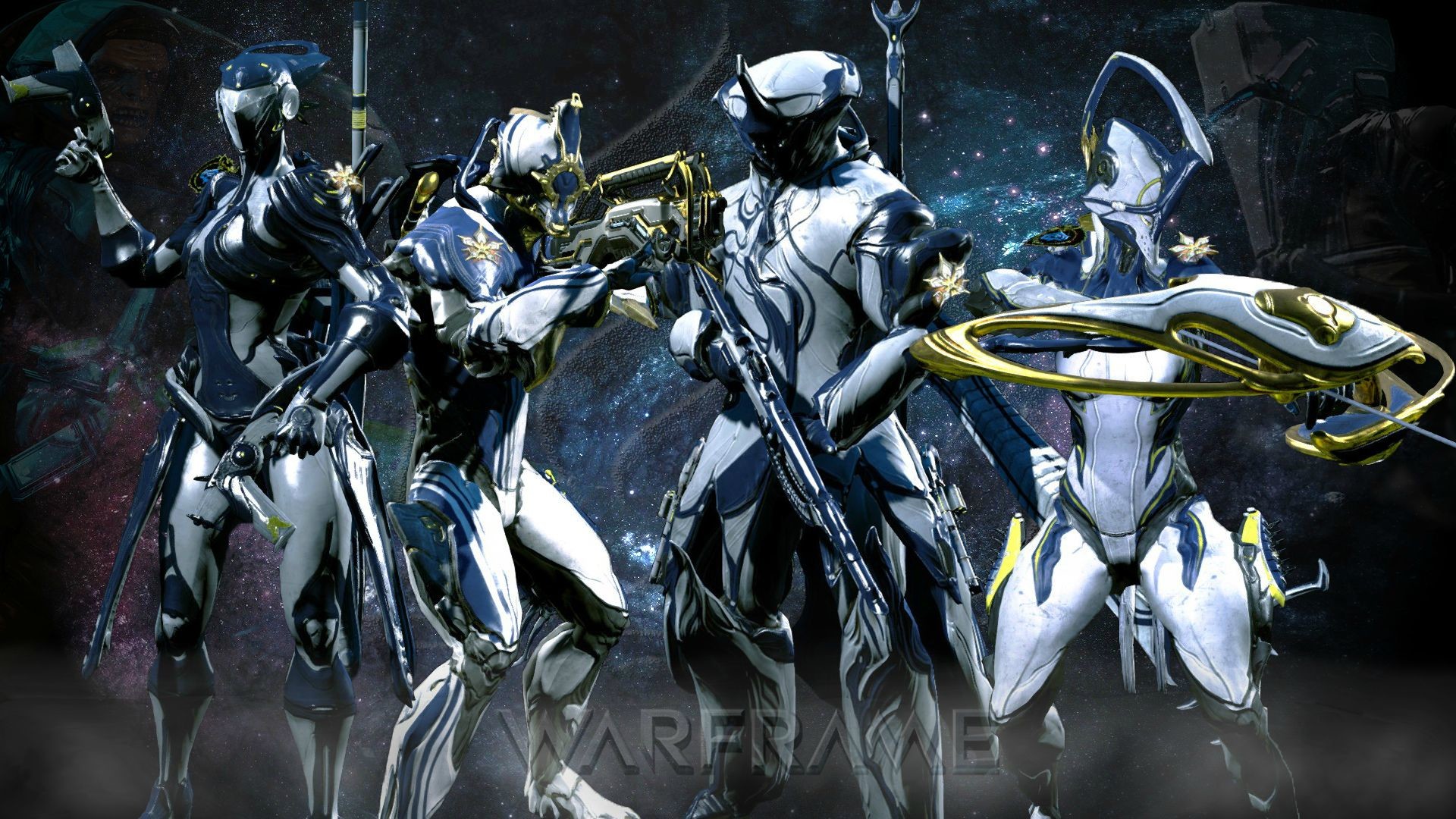 Warframe, Prime, Gruppo di Warframe, Oro, Full HD, sfondo Windows 11