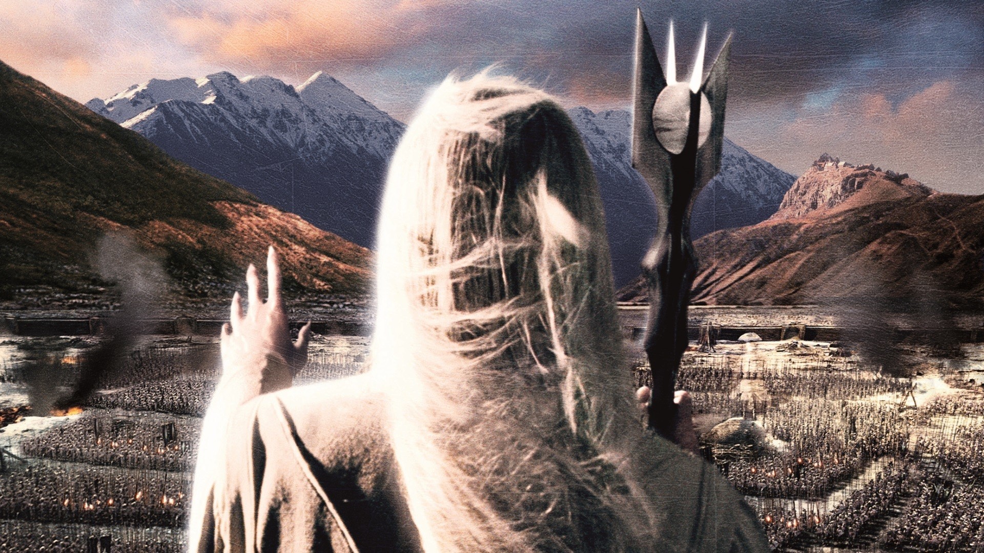 Saruman, Isengard, Il Signore degli Anelli, Esercito di Uruk-hai, sfondo widescreen Full HD