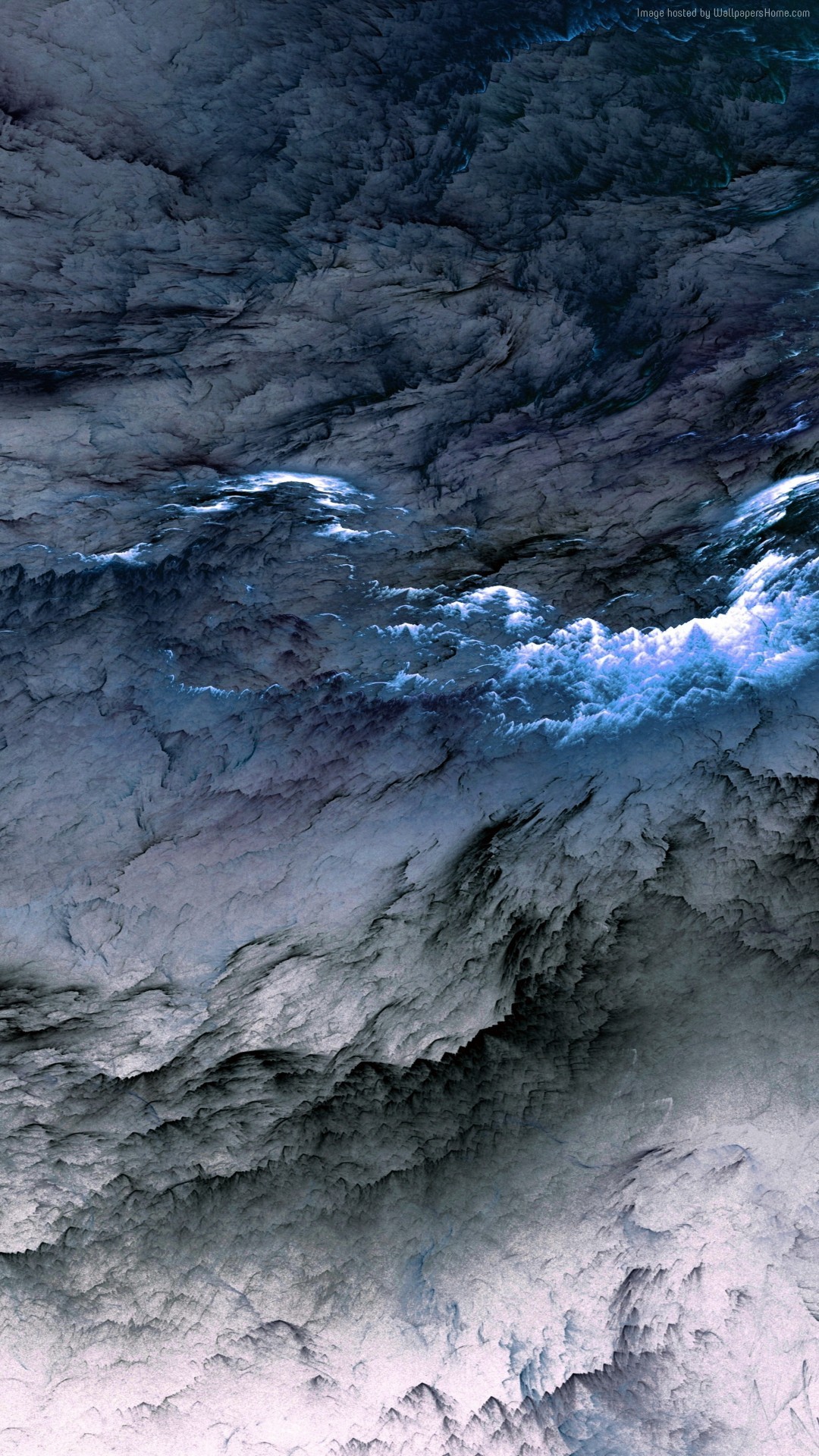 Nuvole, Tempesta, Vista aerea, sfondo iPhone Full HD