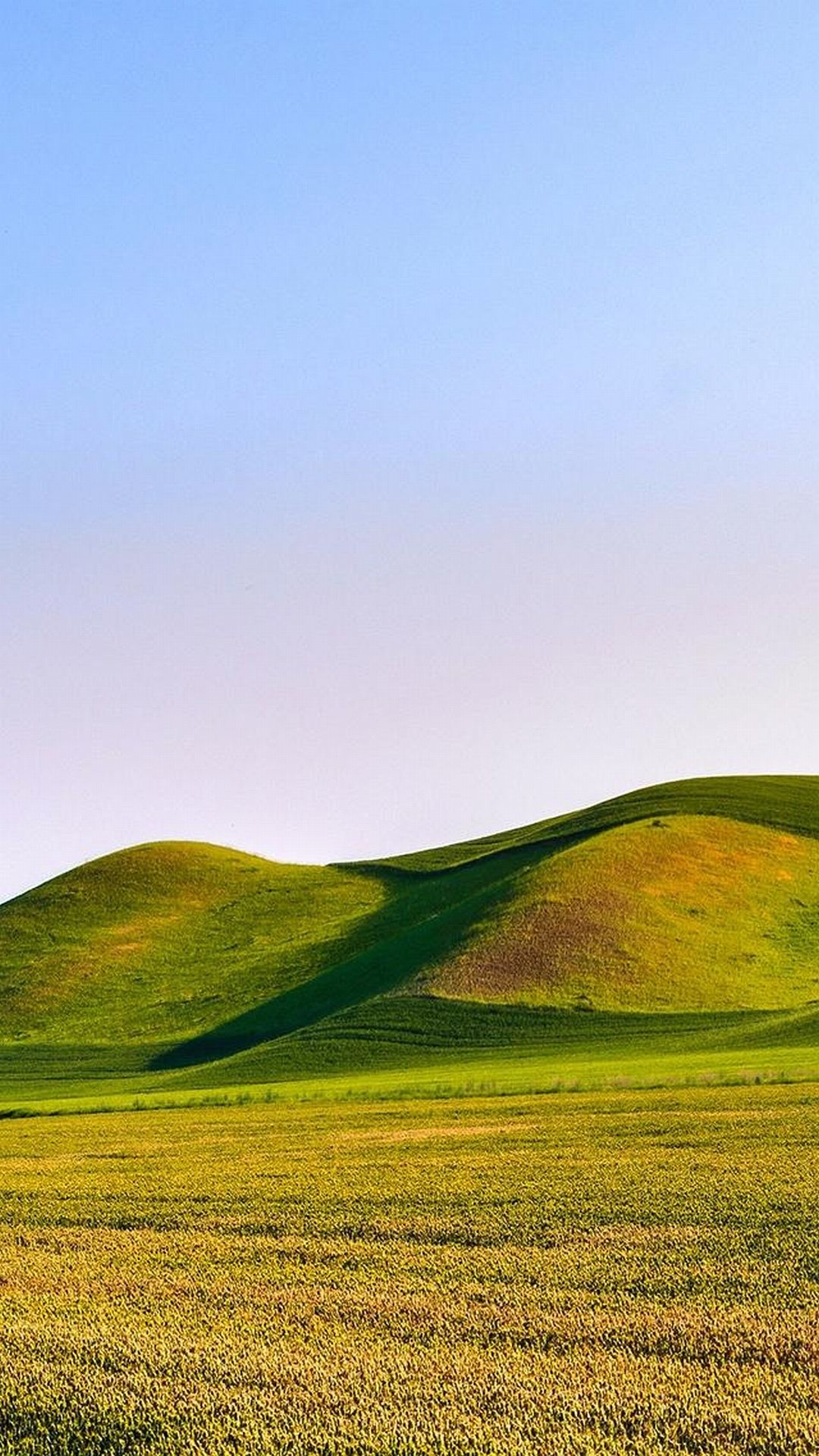 Colline verdi, Prato, Cielo sereno, sfondo per LG G2