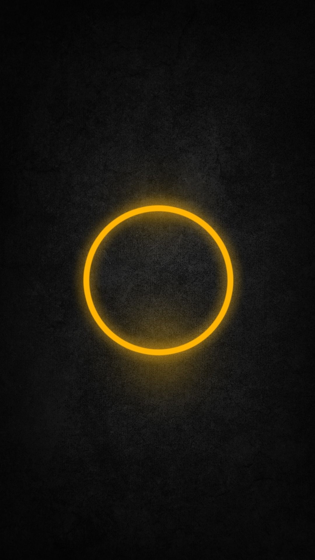 Anello luminoso, Cerchio, Sfondo nero, Full HD, schermata di blocco Android