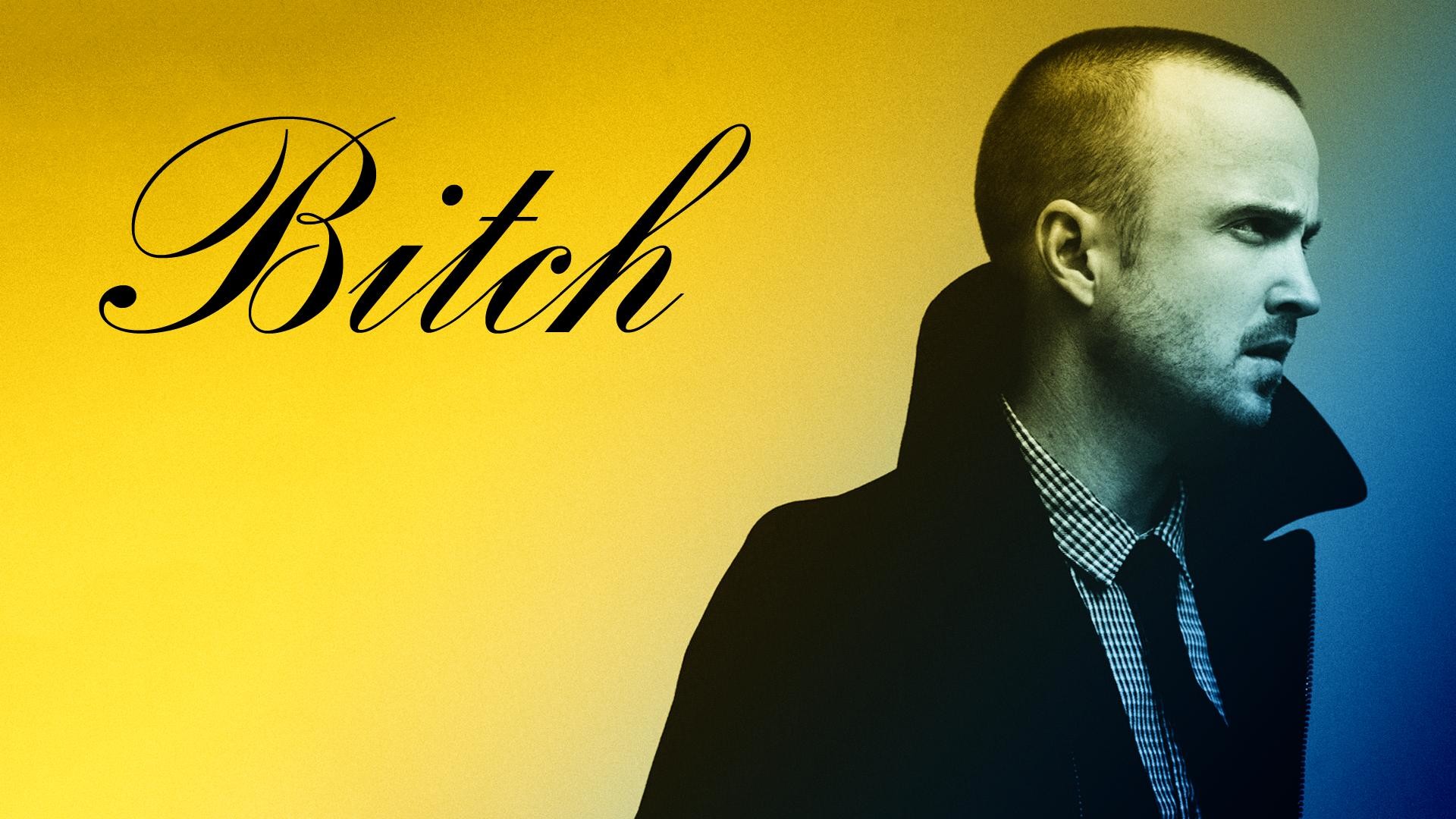 Jesse Pinkman, Aaron Paul, Breaking Bad, Bitch, Giallo, Full HD, sfondo per portatile