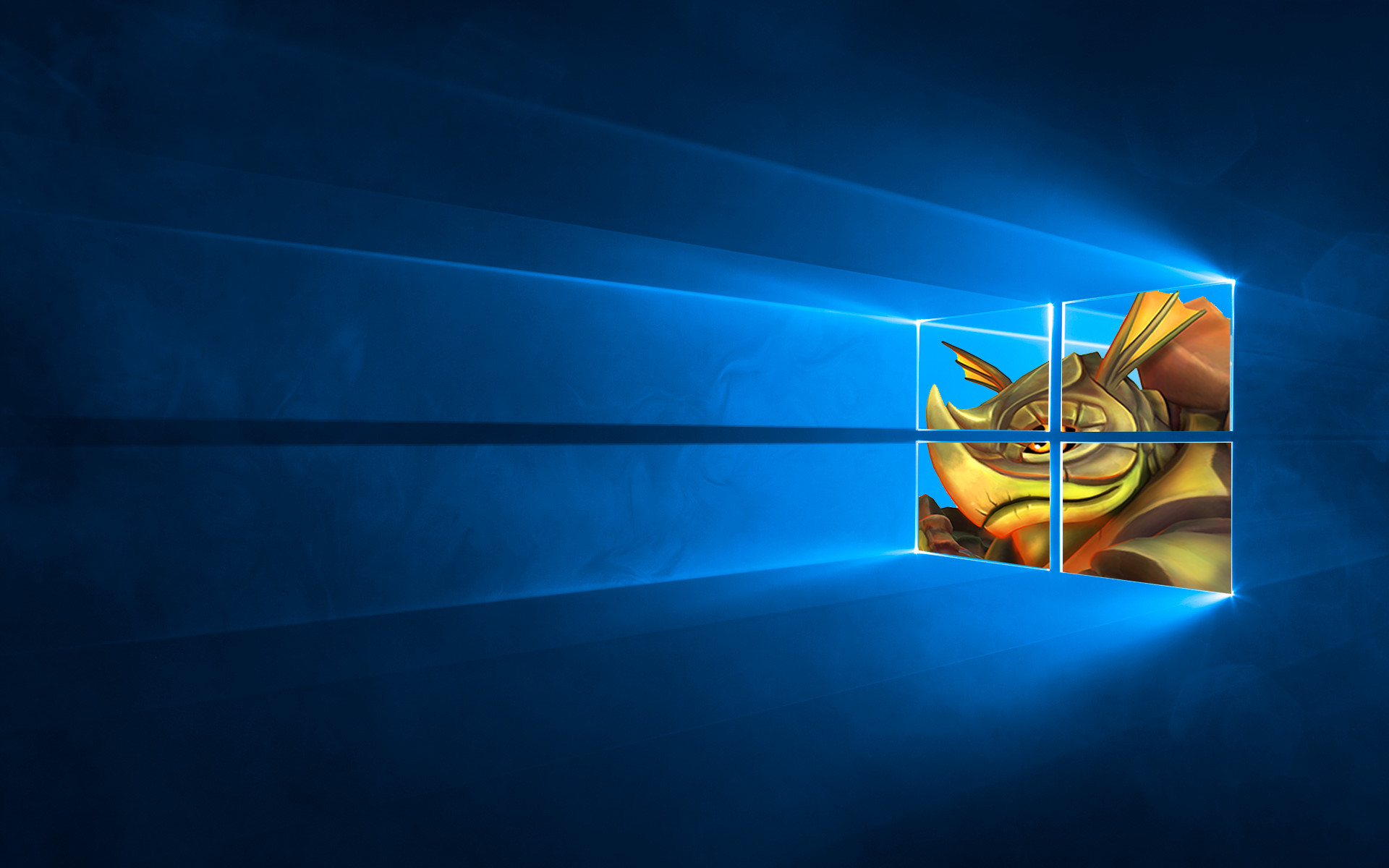 Paladins, Logo Windows, Blu, Leone, 1920x1200, immagine di sfondo